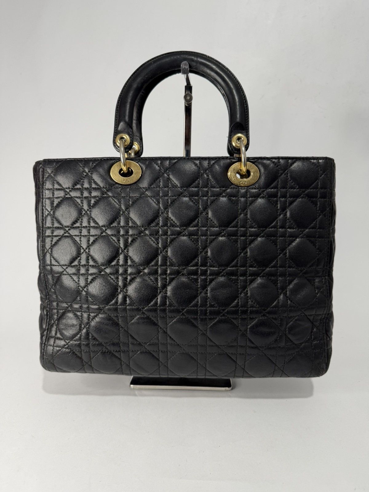 Dior Dior Black Large Lambskin Cannage Lady Dior Size ONE SIZE - 2 Thumbnail
