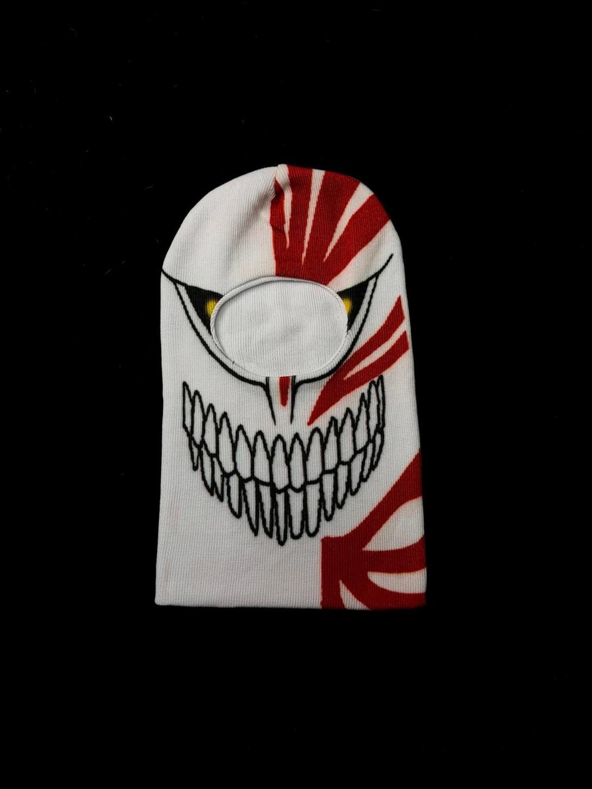 Japanese Brand Y2k VOID Ichigo Kurosaki's Hollow Balaclava White Ski Mask Size ONE SIZE - 1 Thumbnail