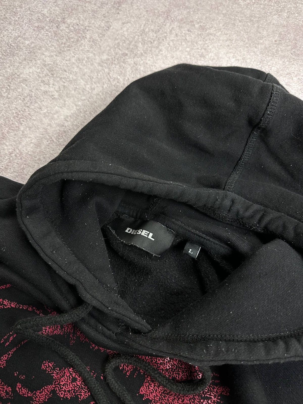 Diesel Vintage Diesel Big Logo Boxy Hoodie L Rare Opium Size US L / EU 52-54 / 3 - 4 Thumbnail