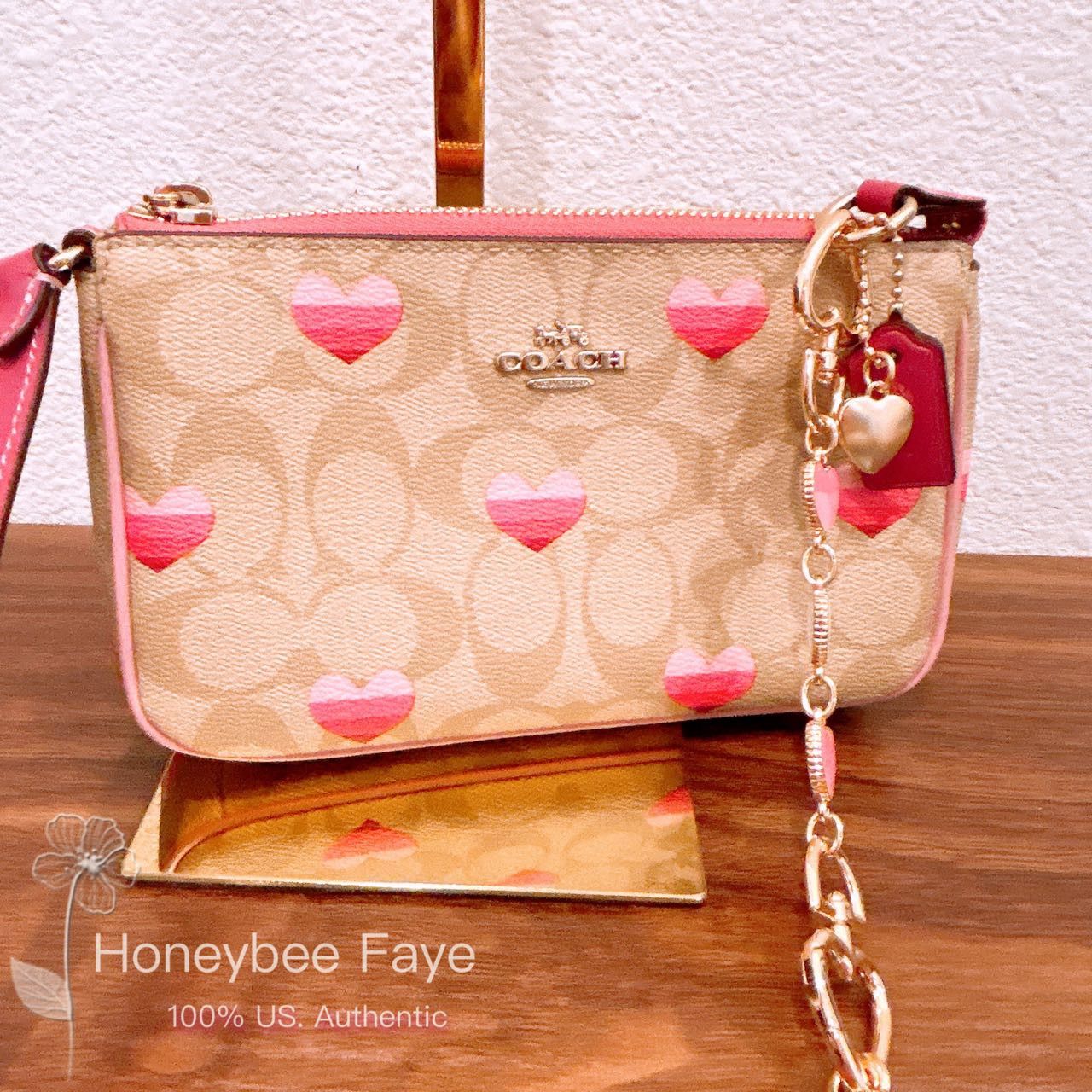Coach CA796 Nolita 19 In Signature Canvas With Stripe Heart +chain Size ONE SIZE - 4 Thumbnail