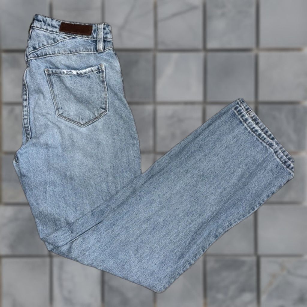 Vintage VINTAGE Rock & Roll Denim Jeans 28x34 High Rise Stone Wash Western (See Photos) Mens Jeans Blue 28 34 Inseam Straight Stone Rock & Roll Cowboy Size US 28 / EU 44 - 1 Thumbnail
