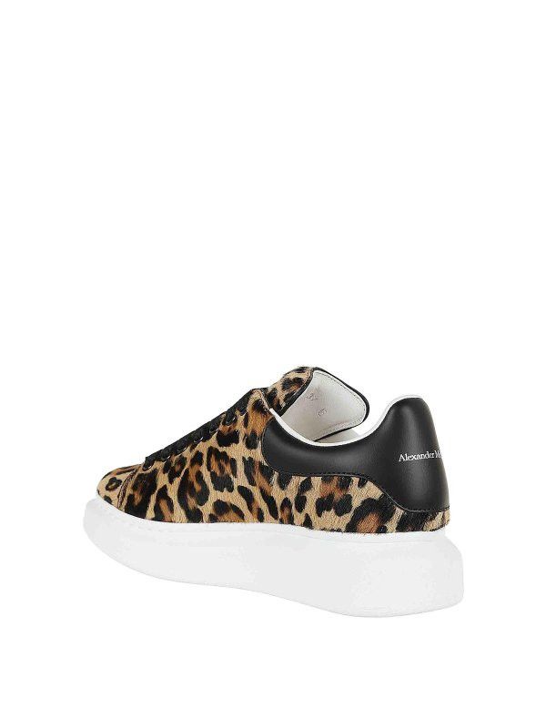 Alexander McQueen o1w1db10925 Oversized Sneaker in Leopard/Brown Size US 7.5 / IT 37.5 - 3 Thumbnail