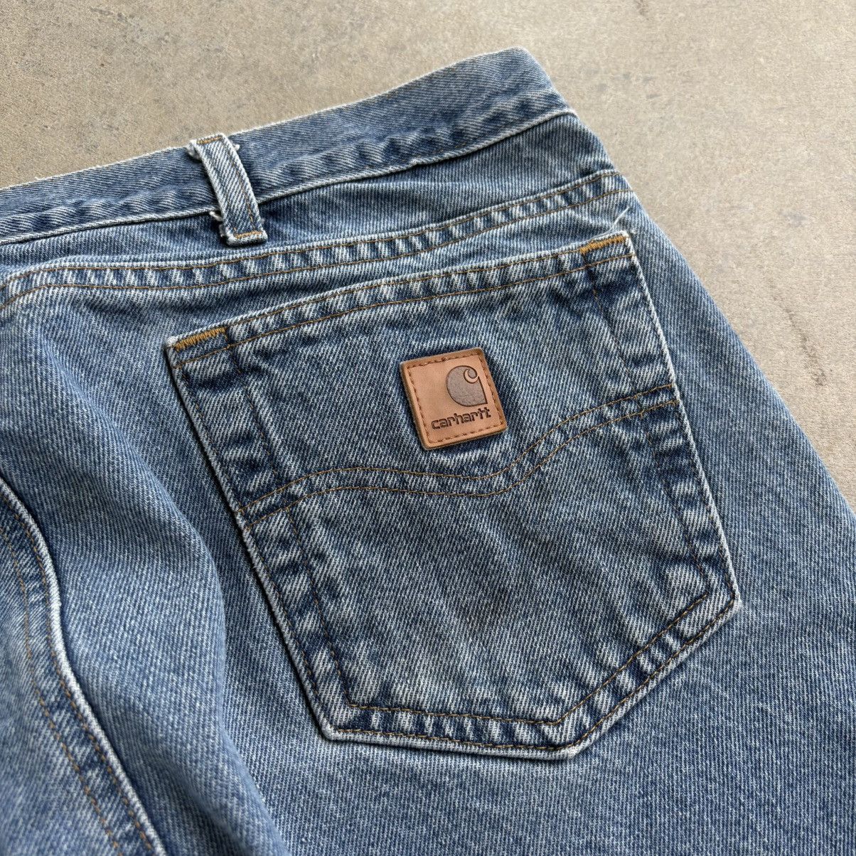 Carhartt Vintage CRAZY Carhartt Baggy Workwear Denim Jeans 38x32 Blue Size US 38 / EU 54 - 4 Thumbnail