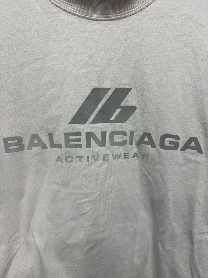 Balenciaga Balenciaga 24fw active reflective logo short sleeve 2501-Ne Size US S / EU 44-46 / 1 - 6 Thumbnail