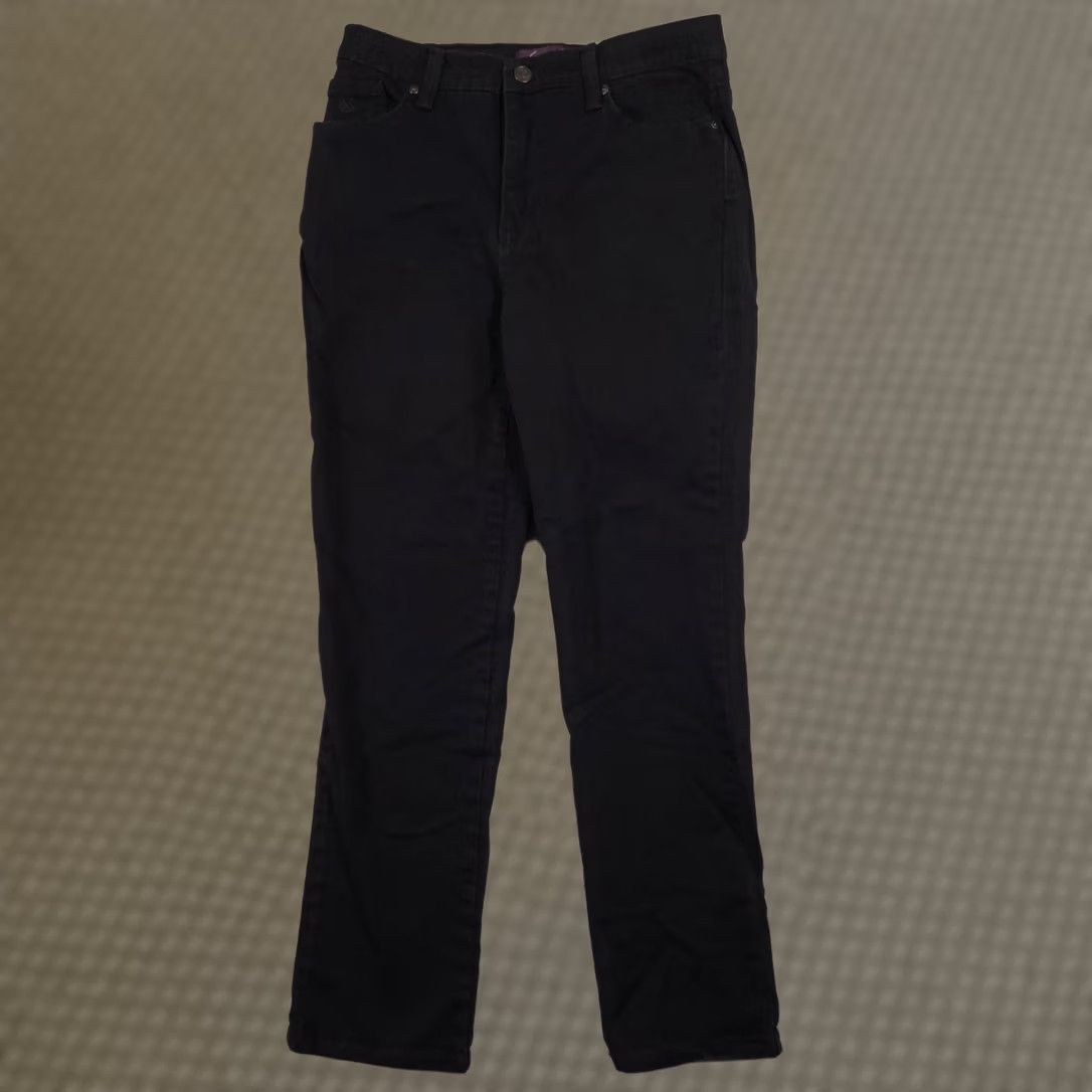Gloria Vanderbilt Gloria Vanderbilt Amanda Jeans Womens 6P Short Black High Rise Tapered Stretch Size 28" / US 6 / IT 42 - 1 Thumbnail