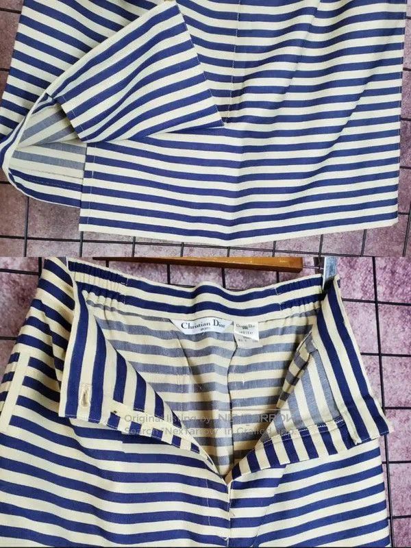 Dior Dior Striped Wool A. Size 30" / US 8 / IT 44 - 6 Thumbnail