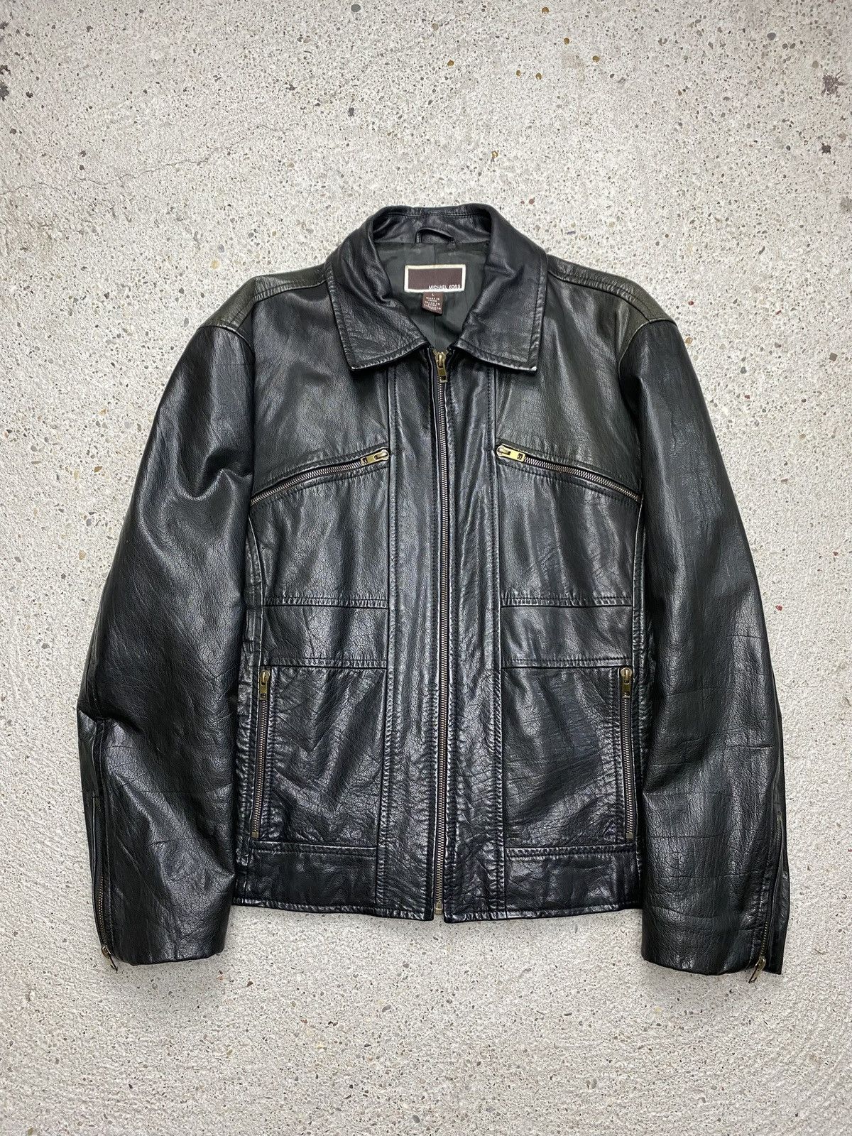 Michael Kors Michael kors leather jacket black Size US L / EU 52-54 / 3 - 1 Thumbnail