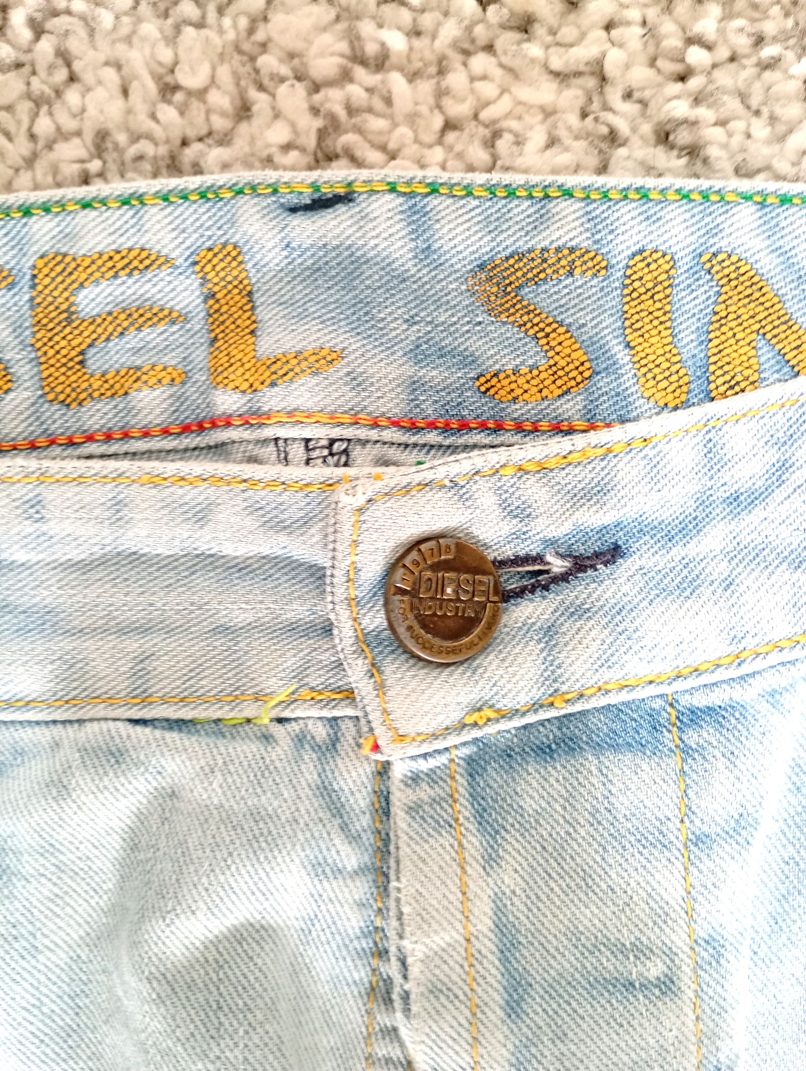 Diesel × Vintage Diesel Distressed Faded Vintage Denim Jean Pants Size US 34 / EU 50 - 4 Thumbnail