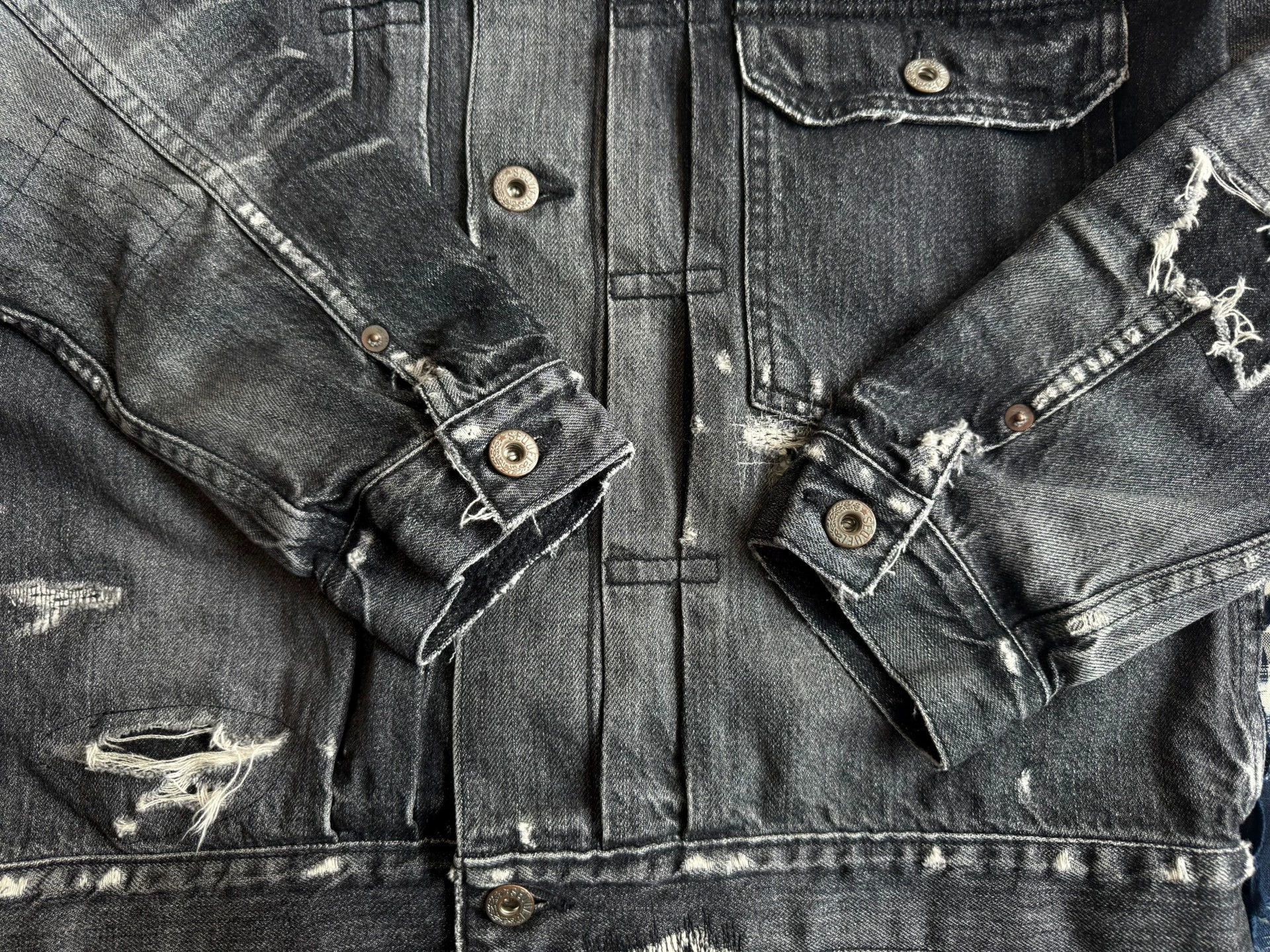 Fragment Design Fragment Sequels Denim Jacket Black M Washed Size US M / EU 48-50 / 2 - 6 Thumbnail