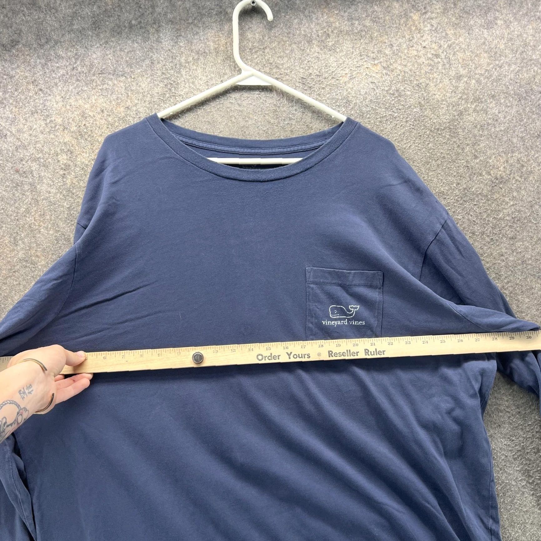 Vineyard Vines Vineyard Vines Shirt Mens 2XL Blue Long Sleeve Pocket Whale Graphic Tee Size US XXL / EU 58 / 5 - 7 Thumbnail
