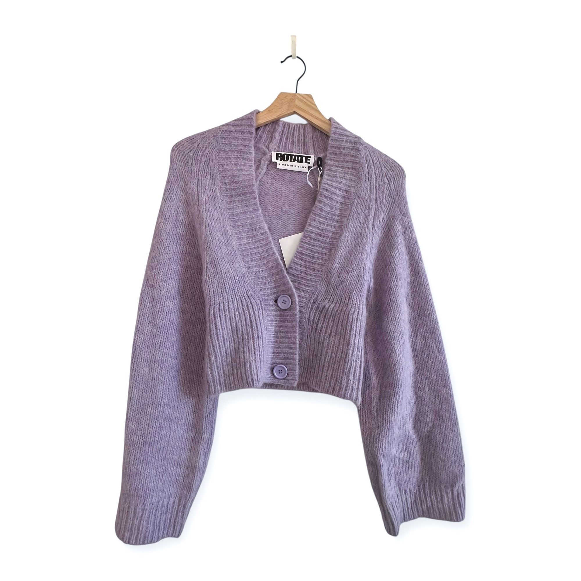 ROTATE ROTATE BIRGER CHRISTENSEN Rosemary Wool Cardigan With Button Size XS / US 0-2 / IT 36-38 - 1 Thumbnail