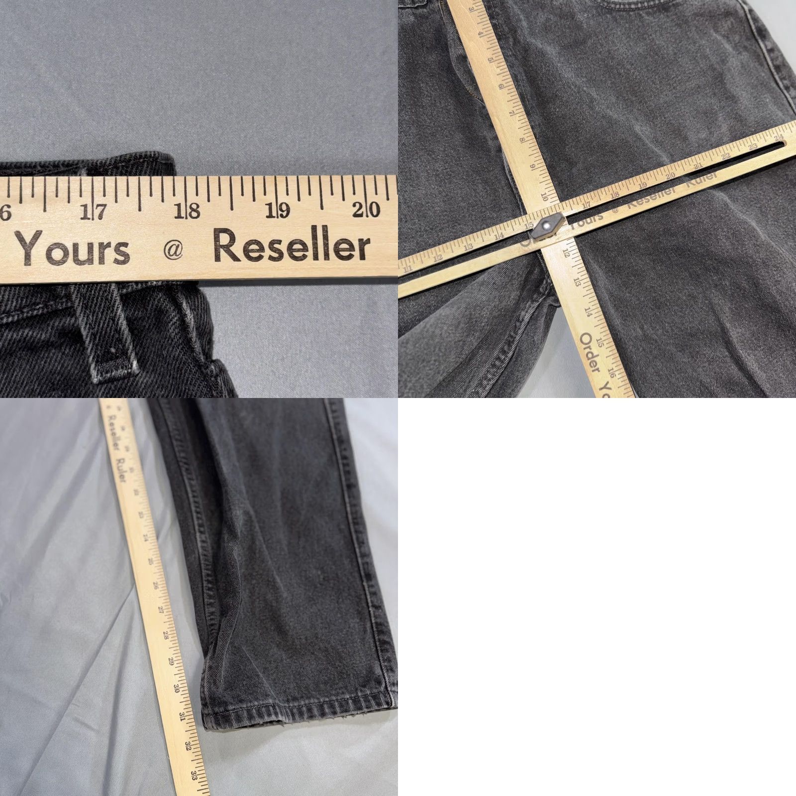 Levi's VINTAGE Levi's 545 Jeans Mens 38x34 Charcoal Gray Loose Fit Straight Denim Zip Fly Pockets Big E 90s Size US 38 / EU 54 - 8 Thumbnail