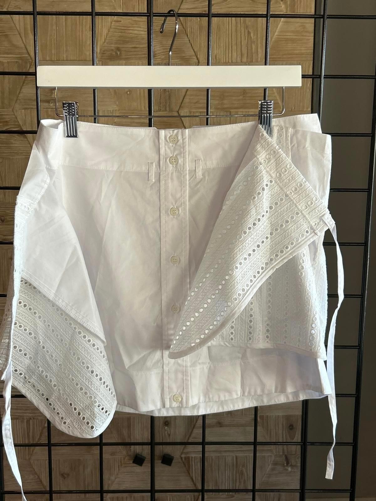 Designer NWT Thakoon Womens Skirt Sz 6 White Eyelet Combo Fairycore Size 28" / US 6 / IT 42 - 3 Thumbnail