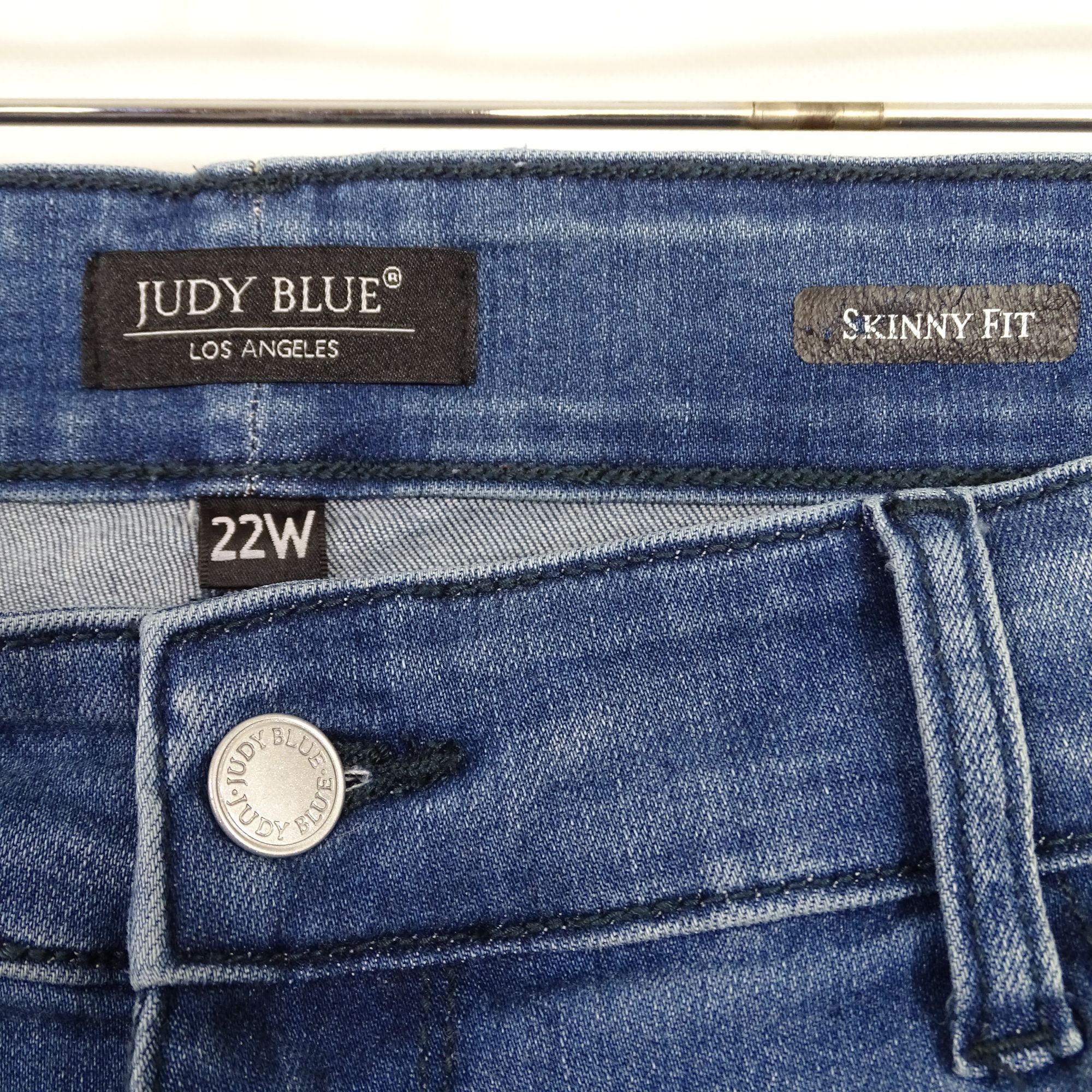 Judy Blue Judy Blue Distressed Ripped Skinny Fit Jeans Women Size 22W Size 41" - 6 Thumbnail
