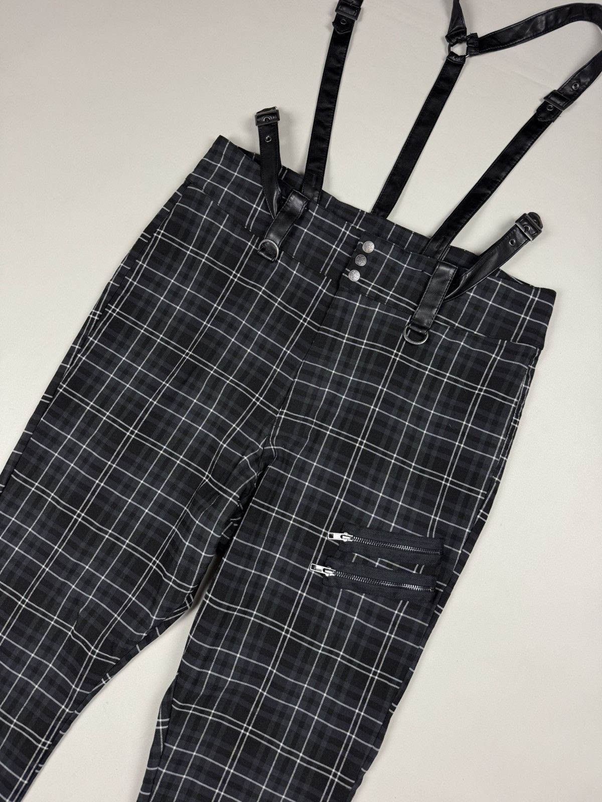Killstar Killstar Ladies Gothic Plaid Pants Overall Size 4XL Size 36" / US 14 / IT 50 - 6 Thumbnail