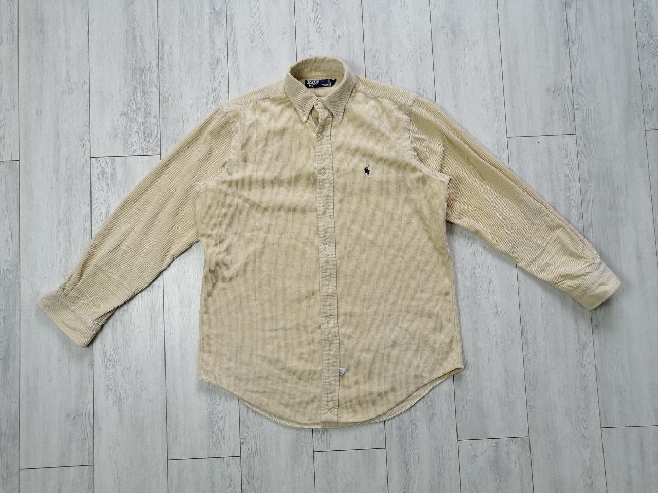 Polo Ralph Lauren × Vintage Vintage Polo Ralph Lauren Velvet Button Shirt Size US M / EU 48-50 / 2 - 1 Thumbnail