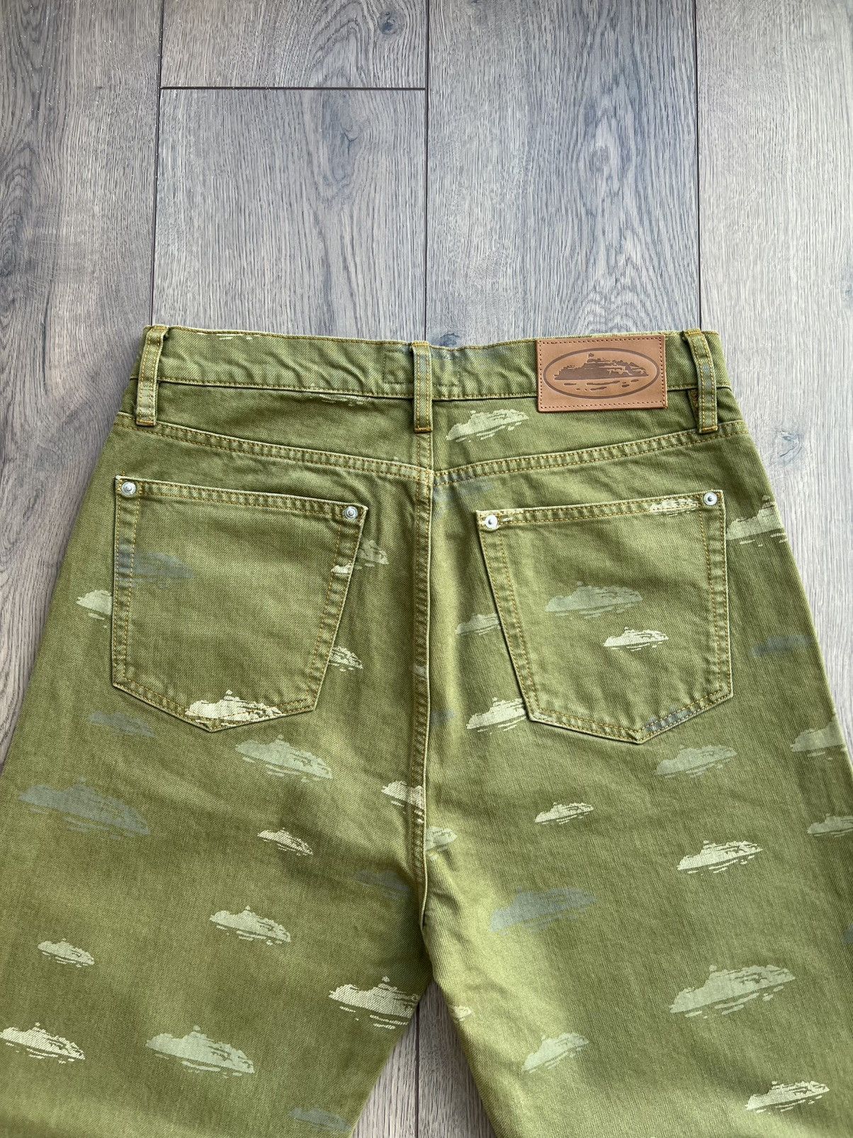 Corteiz Corteiz Alcatraz Pattern Denim Jeans “Khaki” Large Size US 34 / EU 50 - 9 Thumbnail