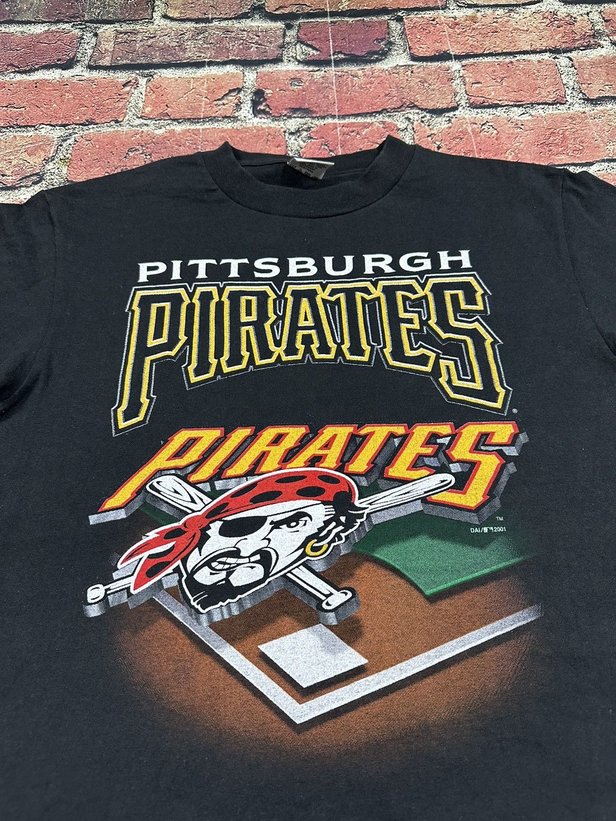 MLB Vintage Pittsburgh Pirates T Shirt Black MLB True Fan 2001 Size US M / EU 48-50 / 2 - 3 Thumbnail