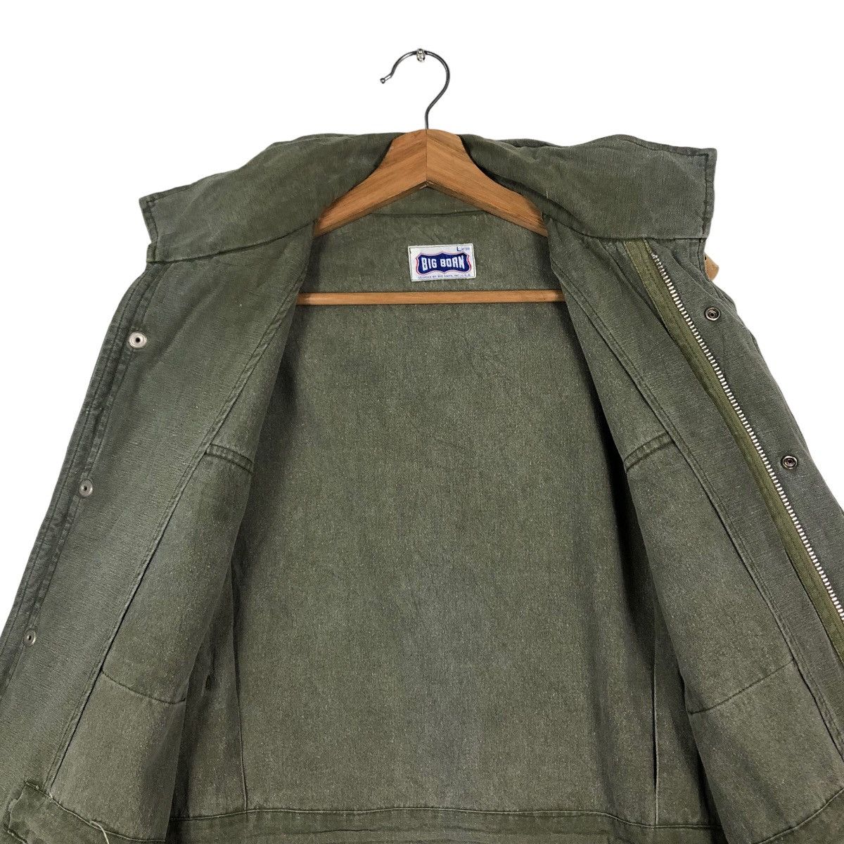 Japanese Brand 🔥Vintge Big Born Big Smith Cargo Biker Jacket Size US L / EU 52-54 / 3 - 14 Thumbnail