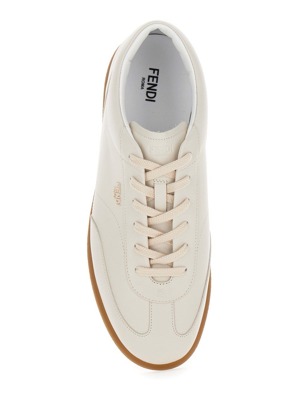 Fendi Fendi Ice Leather Logo Classic Low Top Sneakers UK 11 US 12 Size US 12 / EU 45 - 10 Thumbnail