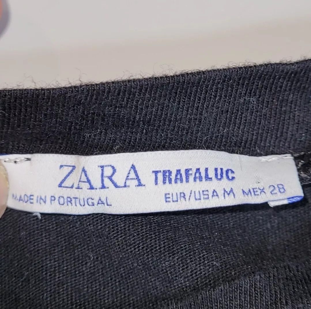 Zara Zara Graphic Tee Black Boxy 80's shirt Size US M / EU 48-50 / 2 - 3 Thumbnail