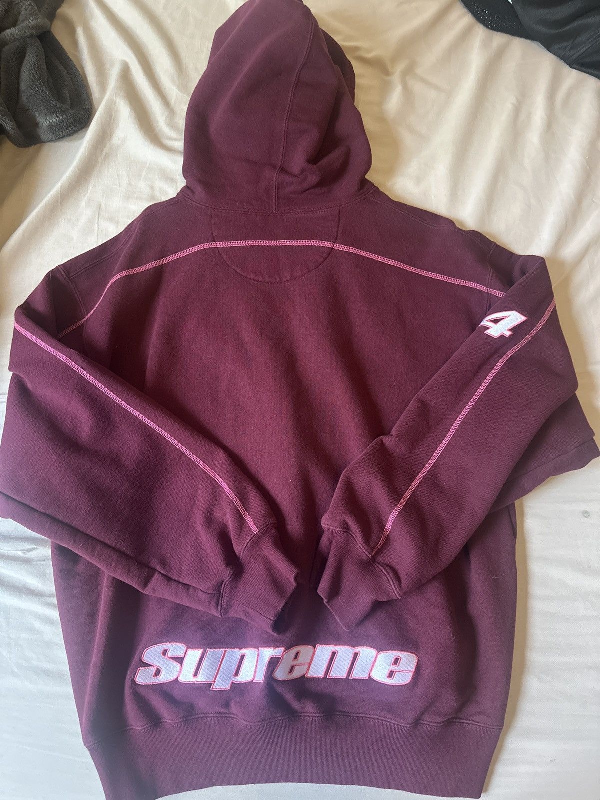 Supreme Supreme Overlock Hooded Sweatshirt Size L Size US L / EU 52-54 / 3 - 2 Thumbnail