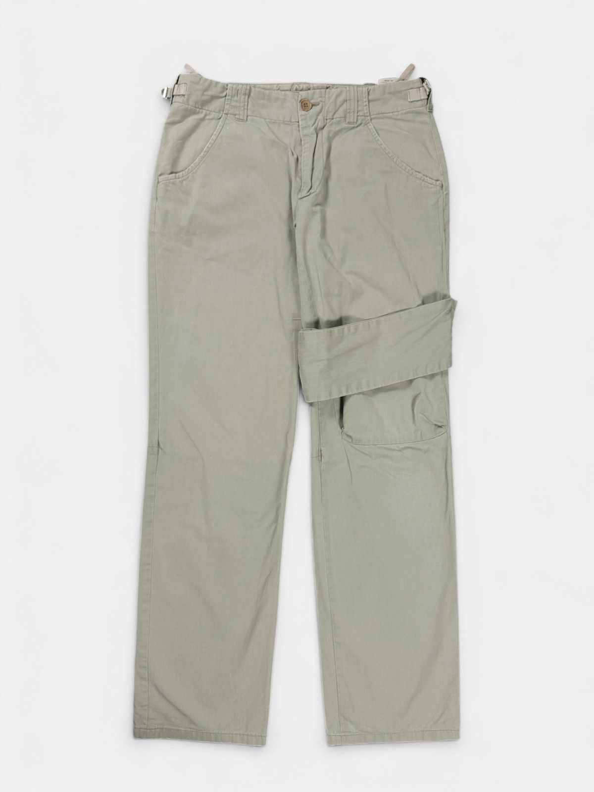 Helmut Lang Helmut Lang - SS04 Bondage Olive Pants Size 27" / US 4 / IT 40 - 1 Thumbnail