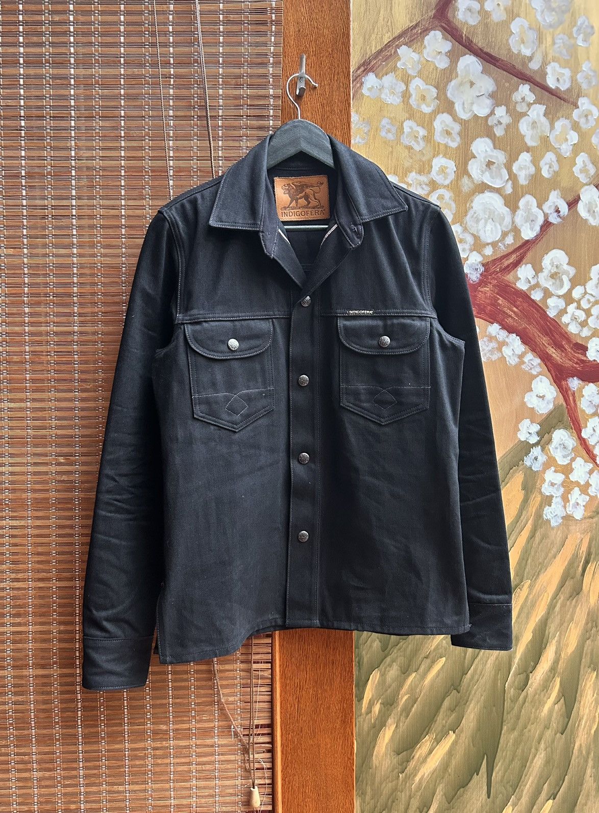 Indigofera Indigofera Copeland Slim Denim Jacket 14oz Black Selvedge Size US XS / EU 42 / 0 - 1 Thumbnail
