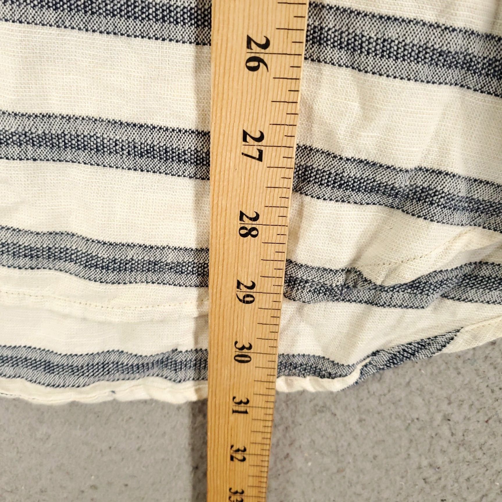 Scotch & Soda VINTAGE Scotch & Soda Linen Shirt Mens 2XL White Navy Striped Button Up Short Sleeve Collared 2XL Men's Shirt Size US XXL / EU 58 / 5 - 5 Thumbnail