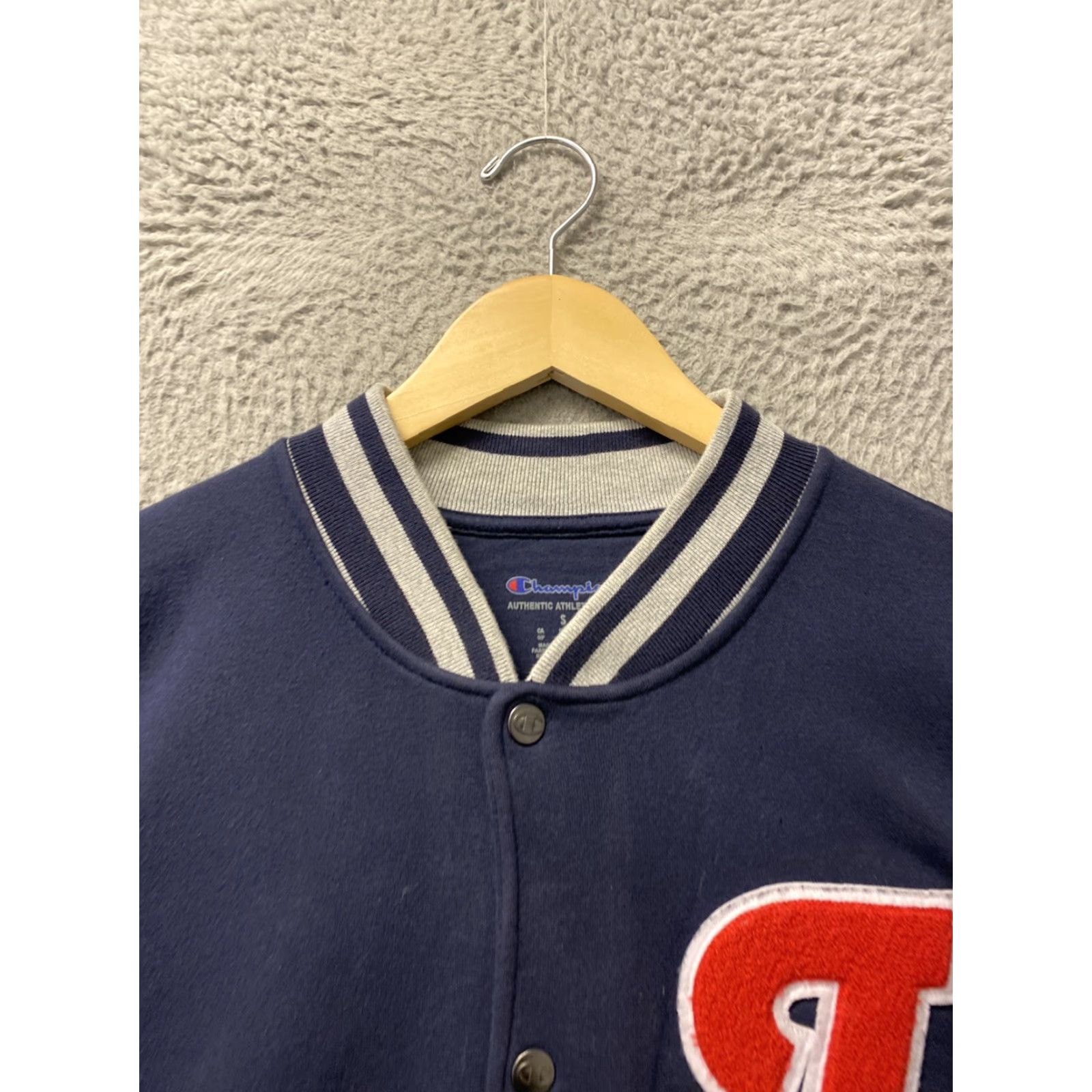 Champion Champion Varsity Jacket Men’s Size S Navy And Gray /0556 Size US S / EU 44-46 / 1 - 4 Thumbnail