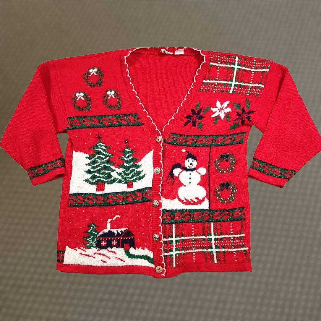 Vintage VINTAGE Nutcracker Christmas Cardigan Sweater Shirt? Size S / US 4 / IT 40 - 1 Thumbnail
