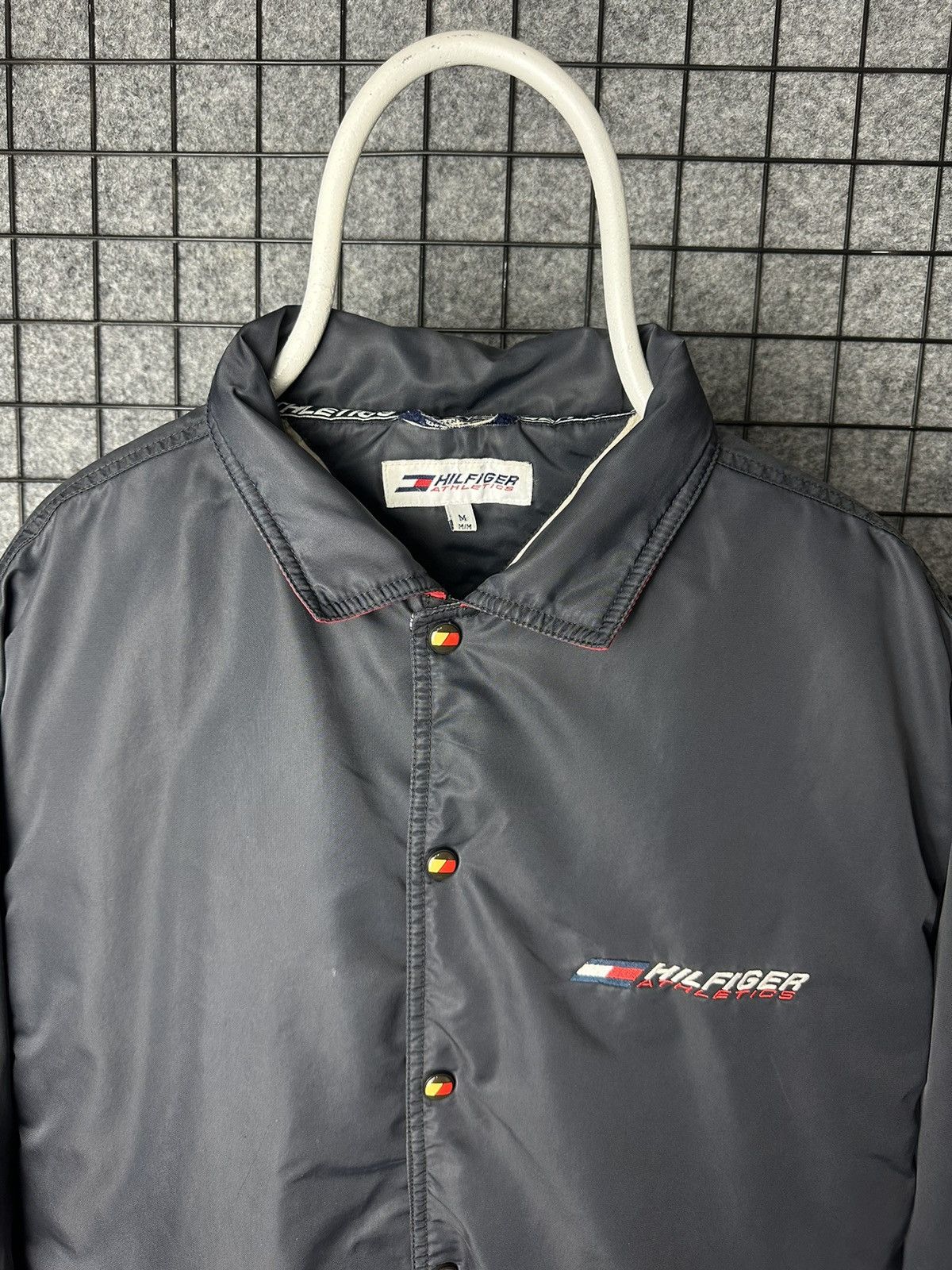 Tommy Hilfiger × Tommy Jeans Tommy Hilfiger Athletics Snap Button Nylon Bomber Size M Size US M / EU 48-50 / 2 - 2 Thumbnail