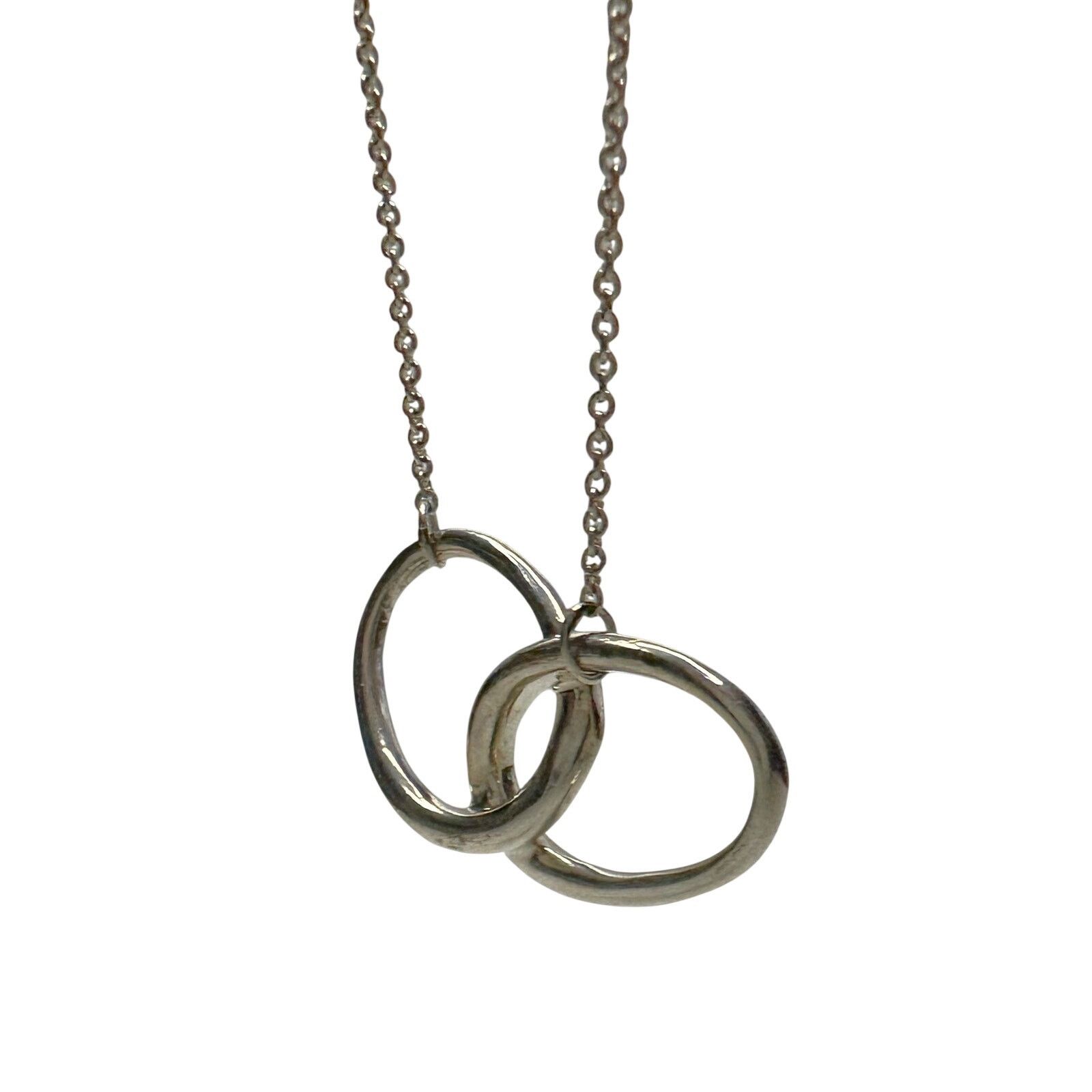 Tiffany & Co. Tiffany and Co Elsa Peretti Large Double Loop Necklace 15" Size ONE SIZE - 5 Thumbnail