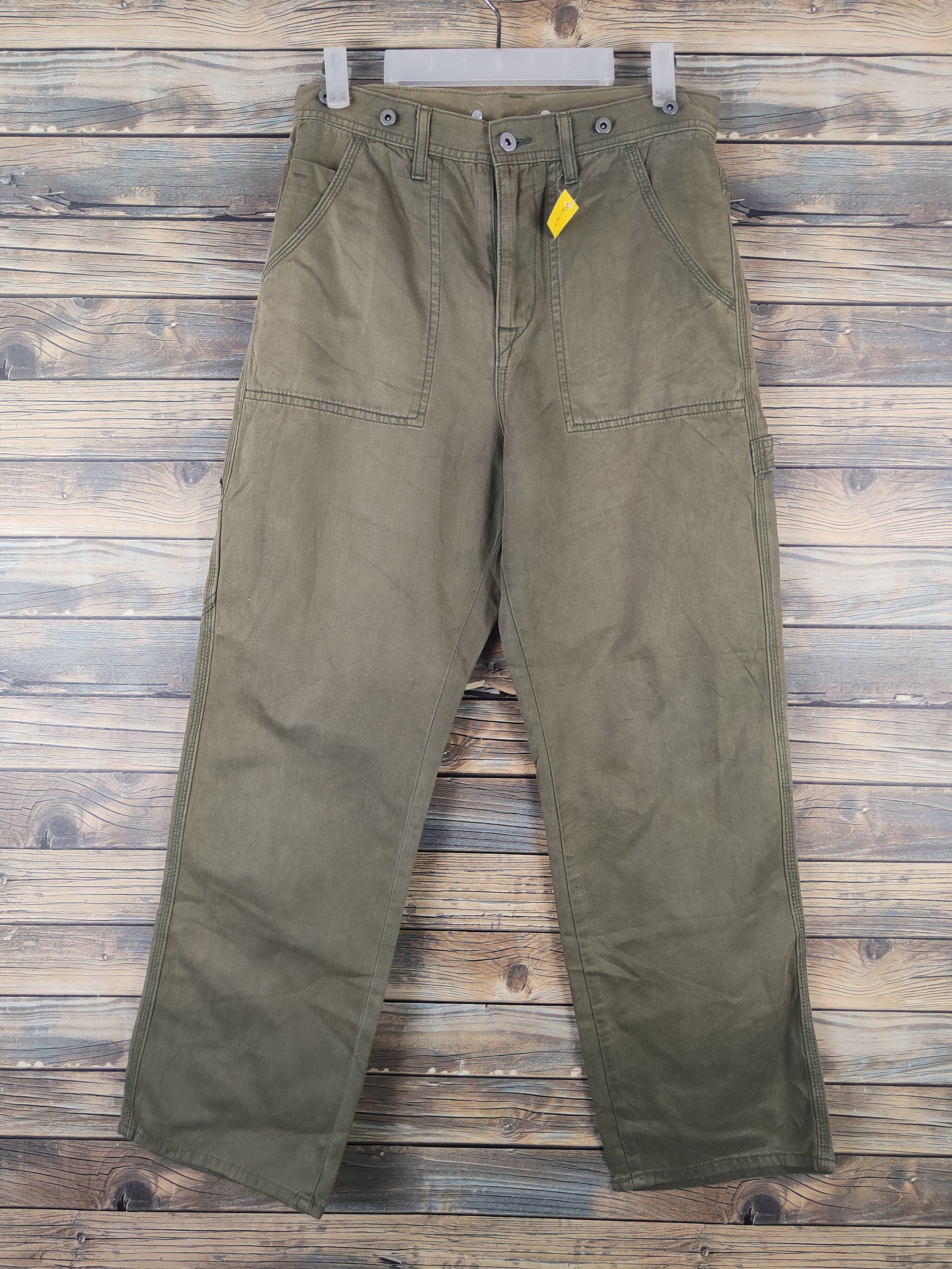 RAGEBLUE DL Rageblue Olive Faded Multipocket Cargo Pants #46-255T Size US 29 - 1 Thumbnail