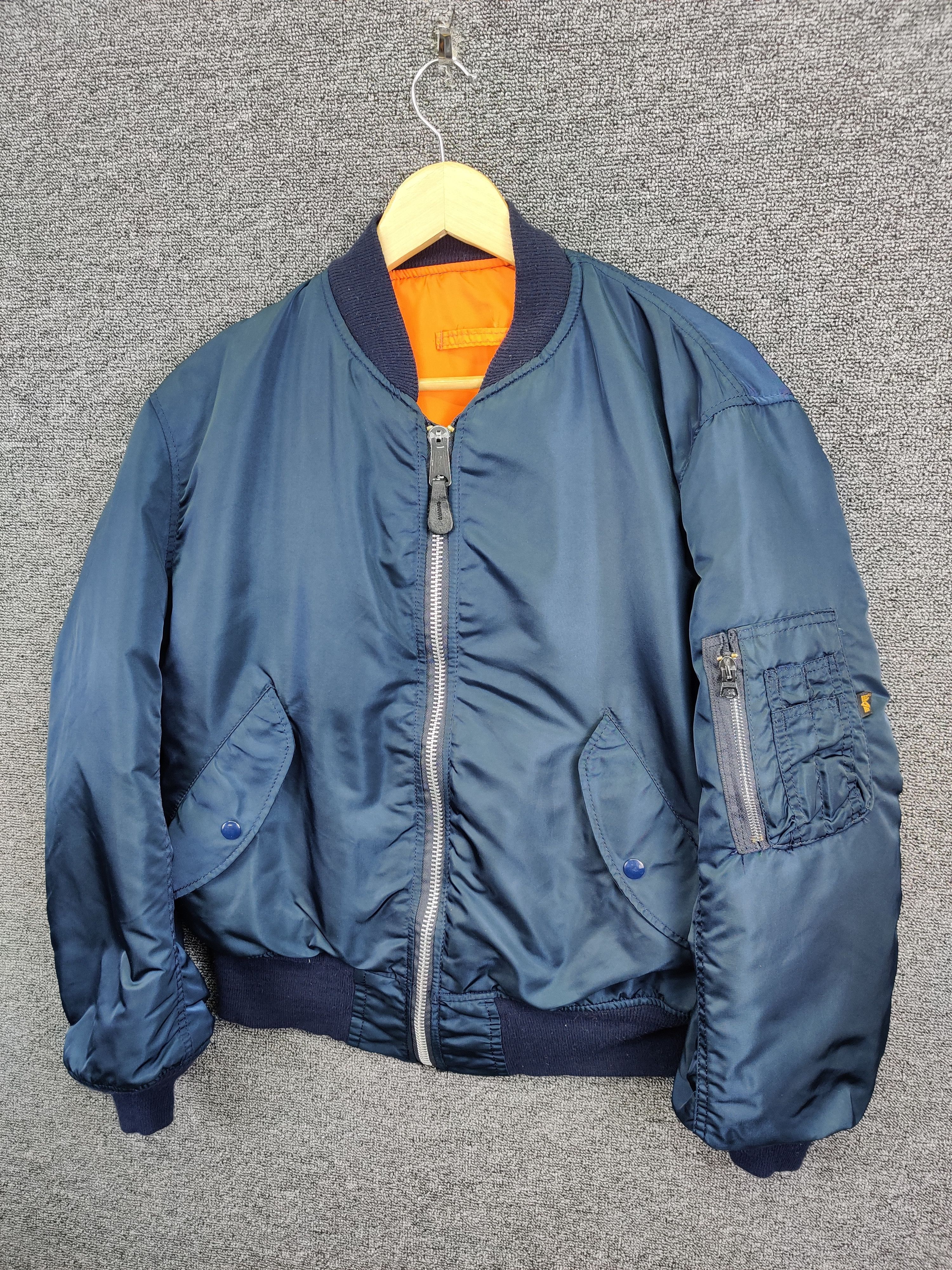 Alpha Industries Vintage Alpha Industries MA-1 Flight Bomber Jacket Size US M / EU 48-50 / 2 - 2 Thumbnail