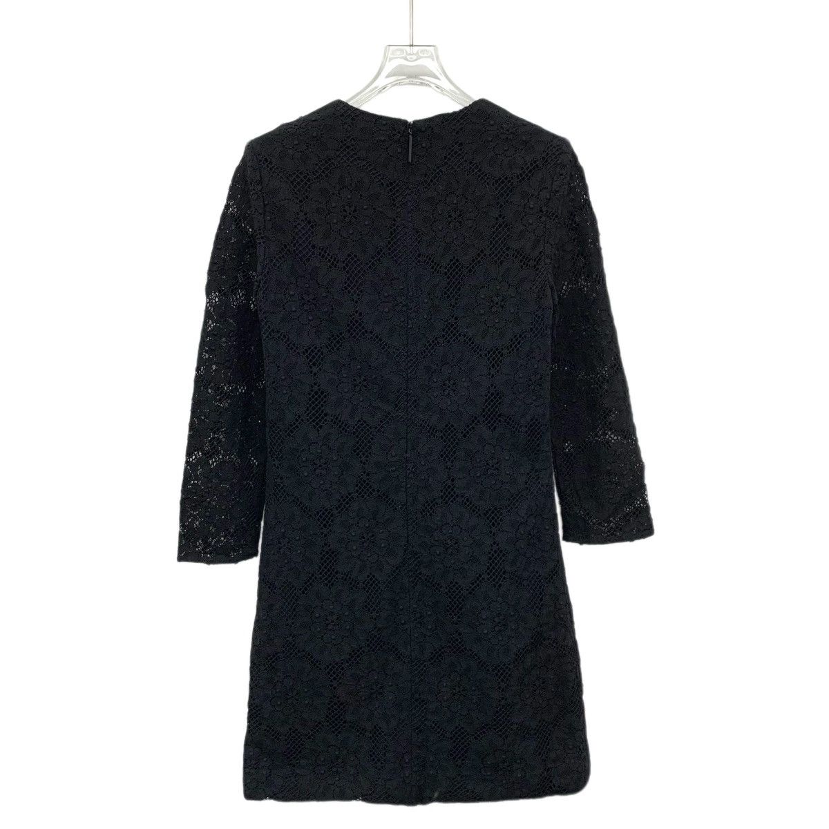 Burberry Burberry Lace Floral Embroidered Long Sleeve Dress K26WX Size L / US 10 / IT 46 - 2 Thumbnail