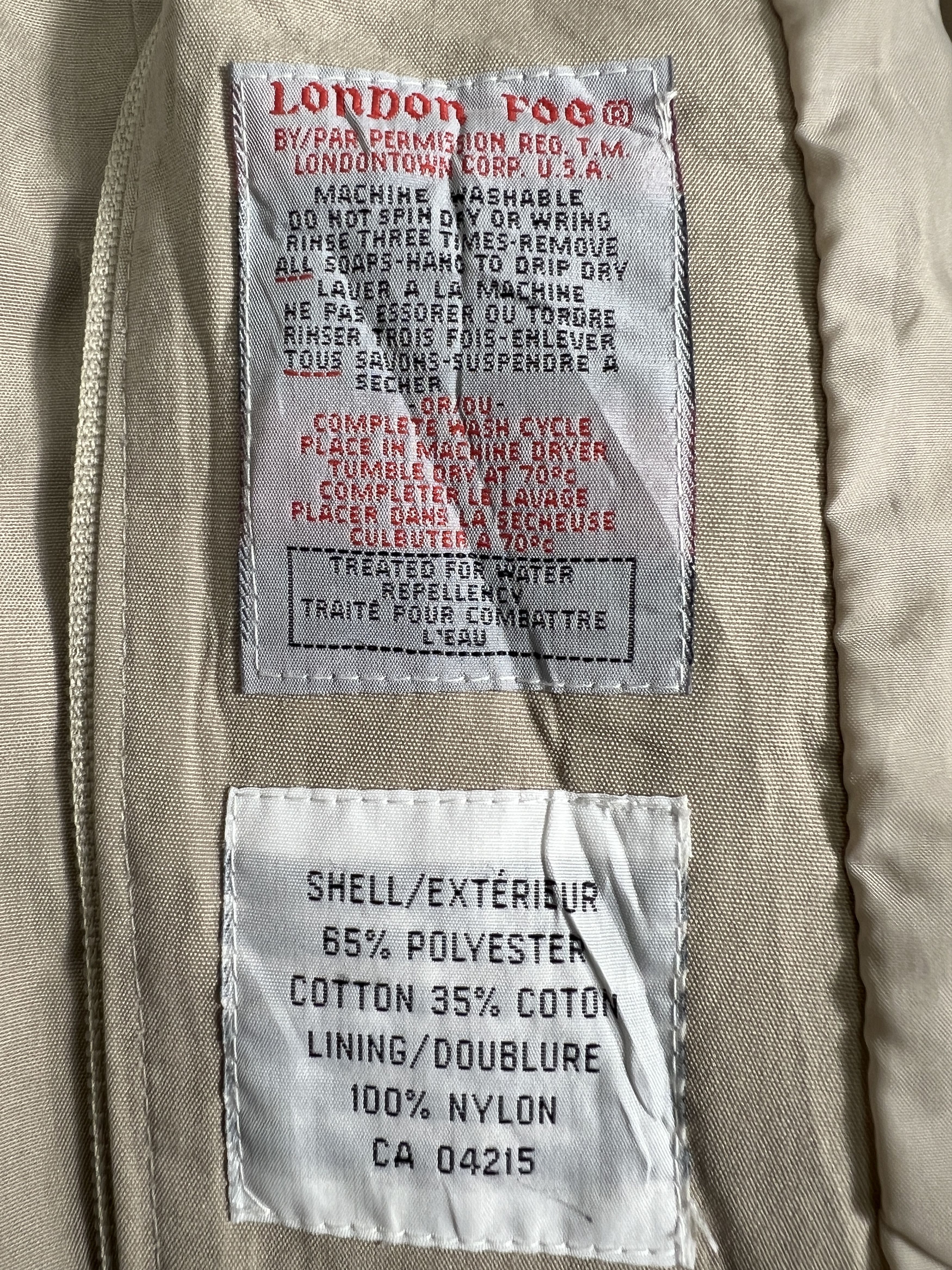 London Fog Vintage London Fog Full Zip Light Jacket (44) JKA416 Size US L / EU 52-54 / 3 - 6 Thumbnail