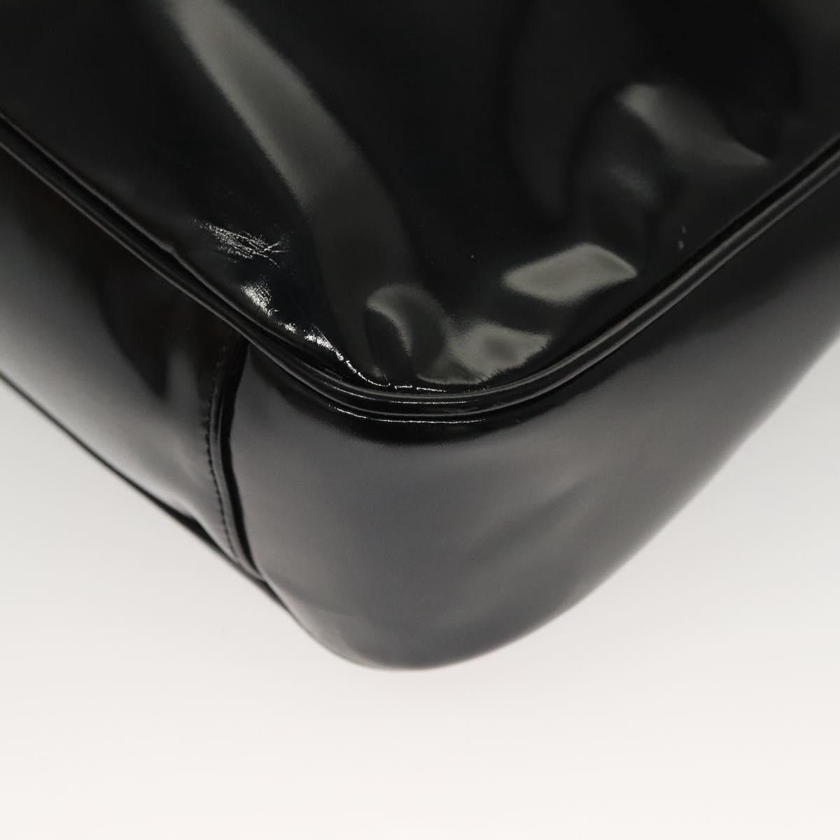Gucci GUCCI Bamboo Hand Bag Enamel Black Gold 001 1705 001 1705 Size ONE SIZE - 13 Thumbnail