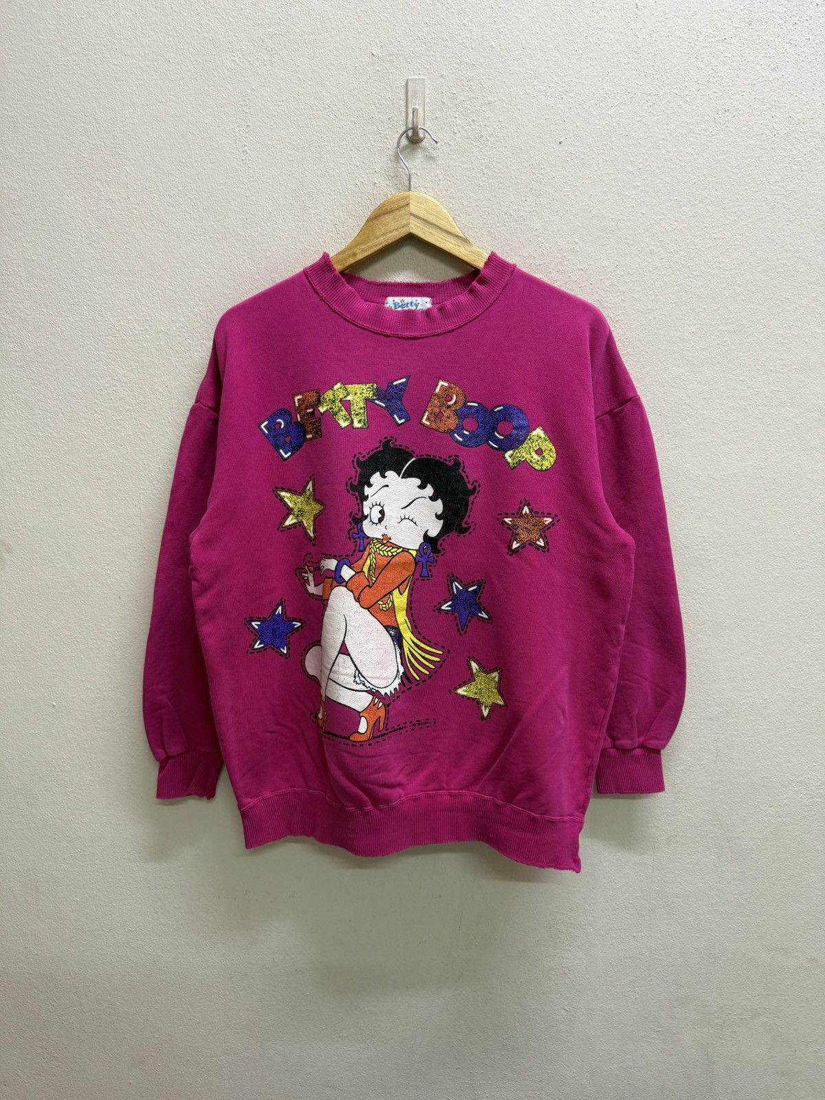 Cartoon Network Vintage Bettp Boop Fleischer Studios Distressed Sweatshirt Size US L / EU 52-54 / 3 - 17 Thumbnail