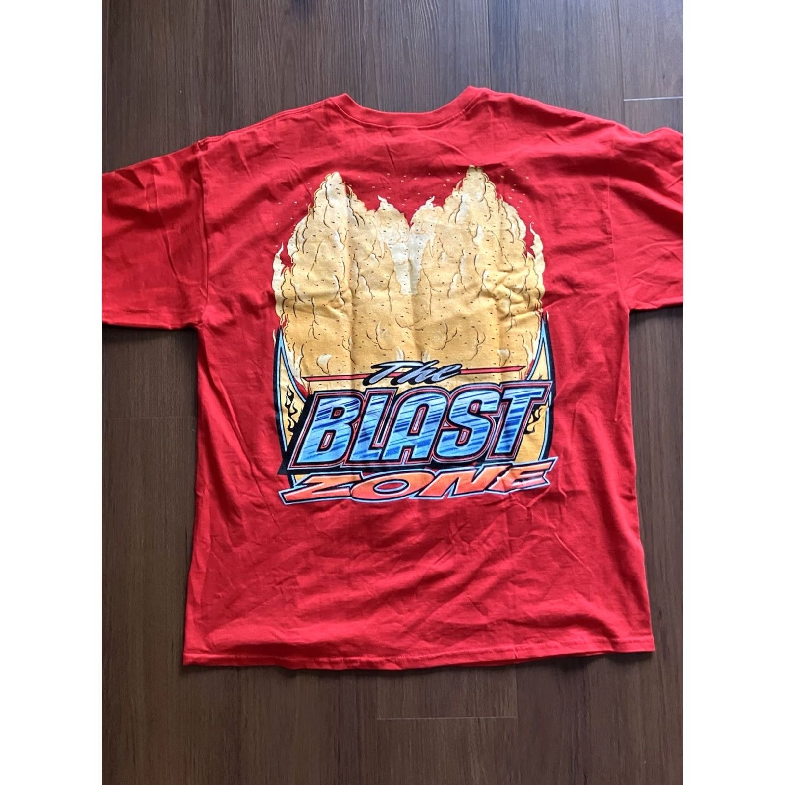 Jerzees VINTAGE Gildan Drag Racing Hot Rod Graphic T-shirt XL Red Lisa Herr Double Sided Mens XL White T-Shirt 90s NHRA USA Double-Sided Size US XL / EU 56 / 4 - 2 Thumbnail