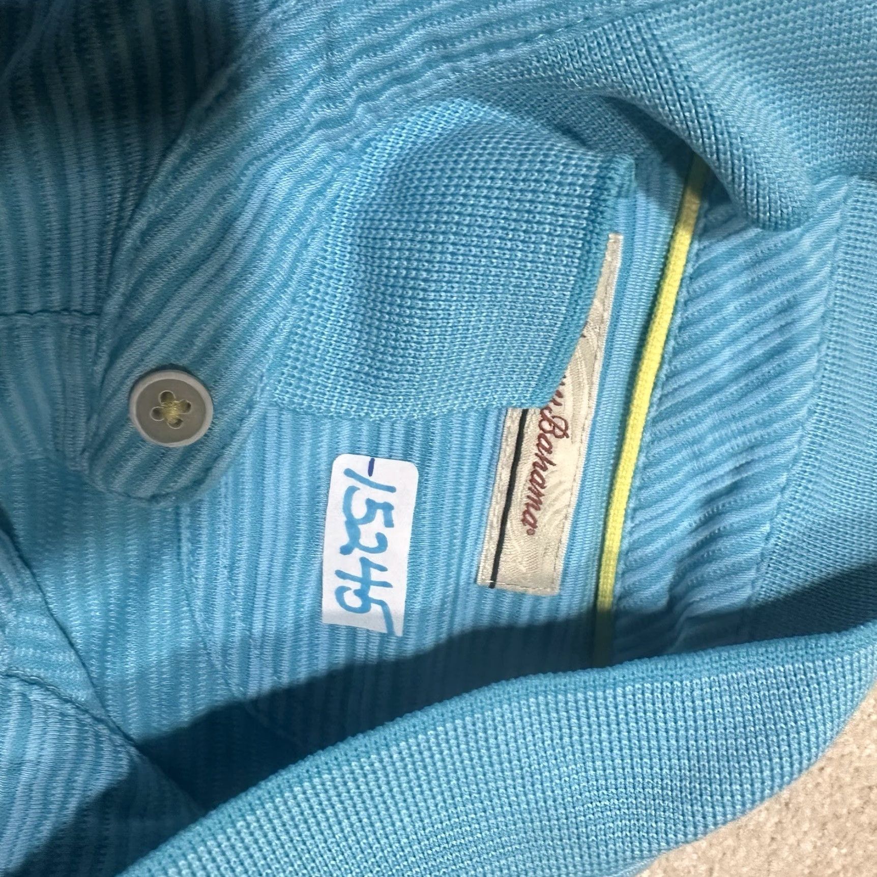 Tommy Bahama Tommy Bahama Polo Shirt Mens 2XL XXL Blue Corduroy Striped Shirt Size US XXL / EU 58 / 5 - 7 Thumbnail