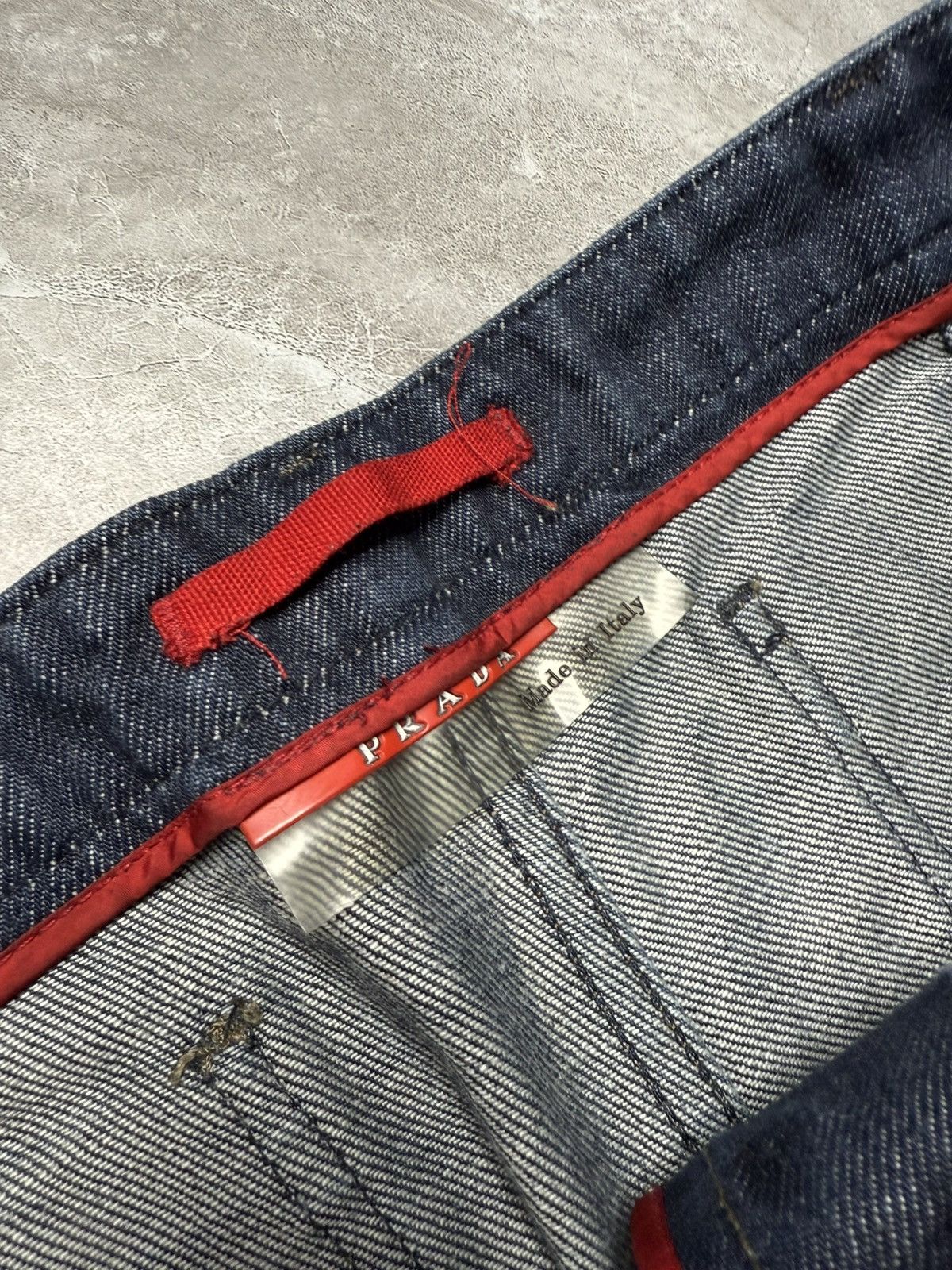 Prada Archival Prada Indigo Boot Cut Jeans Size US 34 / EU 50 - 10 Thumbnail