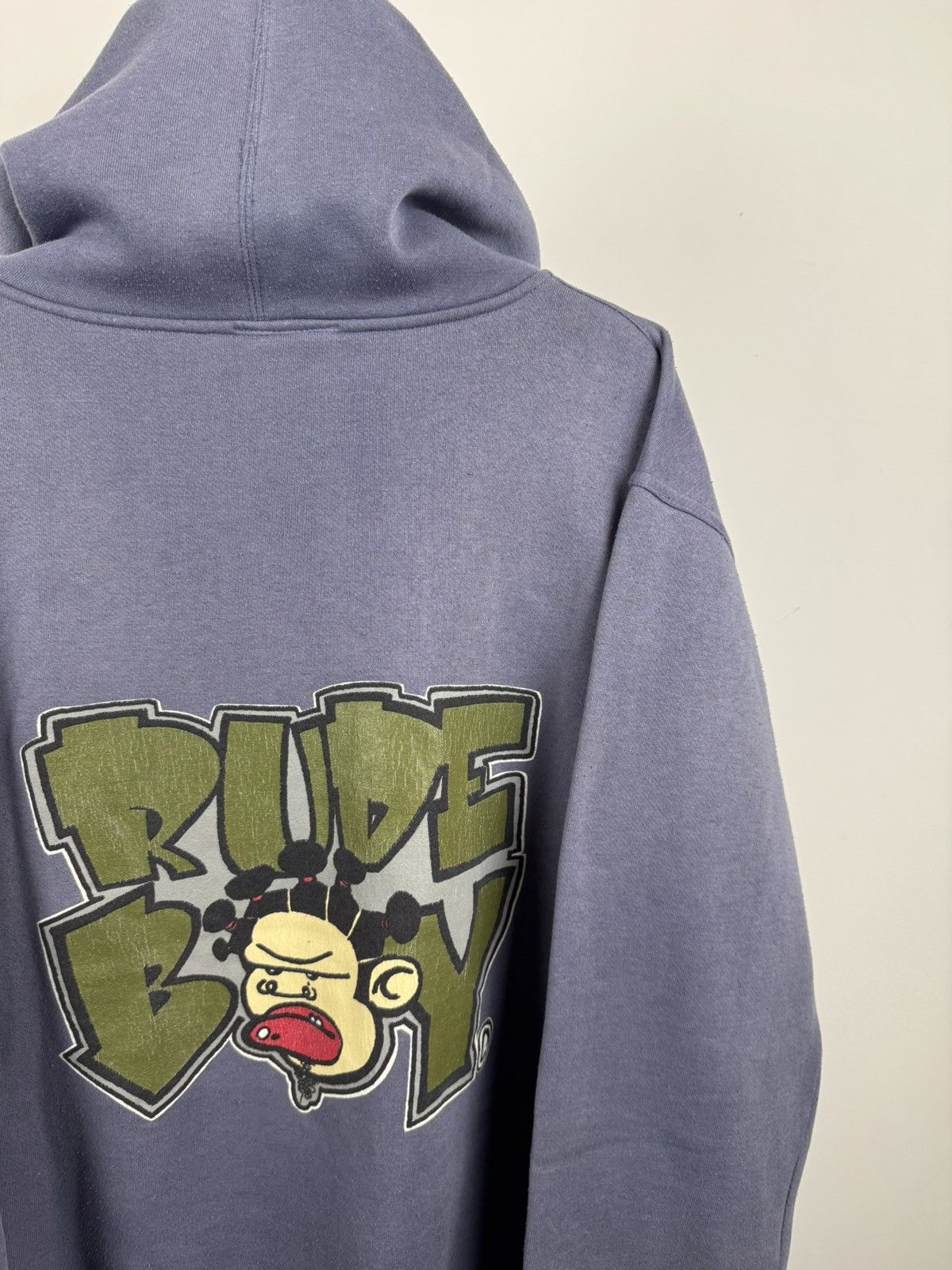 Vintage Vintage 90’s Rude Boy Made in USA Hip Hop Style Hoodie Size US XL / EU 56 / 4 - 6 Thumbnail