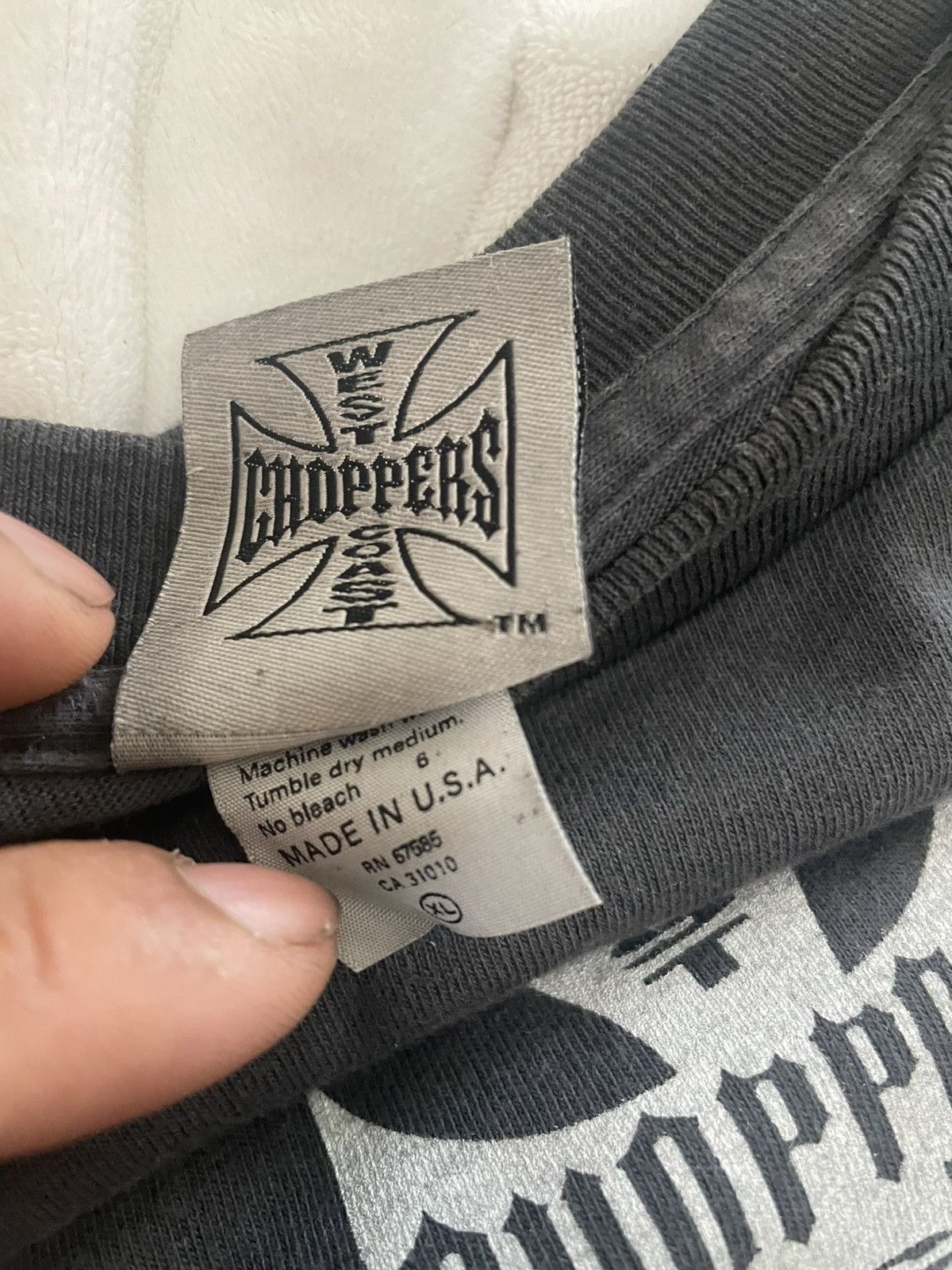 West Coast Choppers 90s West Coast Choppers Classic Logo Longsleeve Size US XL / EU 56 / 4 - 6 Thumbnail