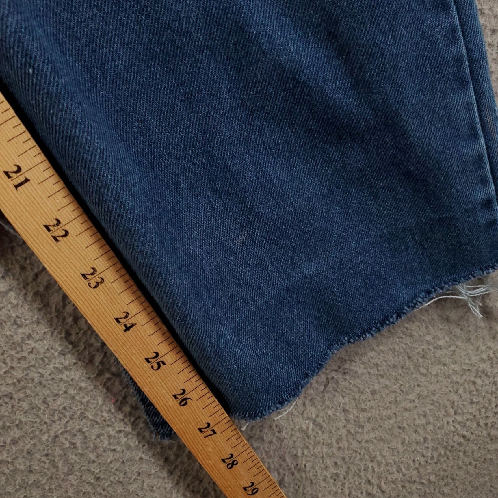 Levi's VINTAGE Levi's Jeans Mens 36x30 Orange Tab Cut Off 80s 90s Fringe Raw Hem Distressed 5-Pocket Denim Blue Size US 36 / EU 52 - 5 Thumbnail