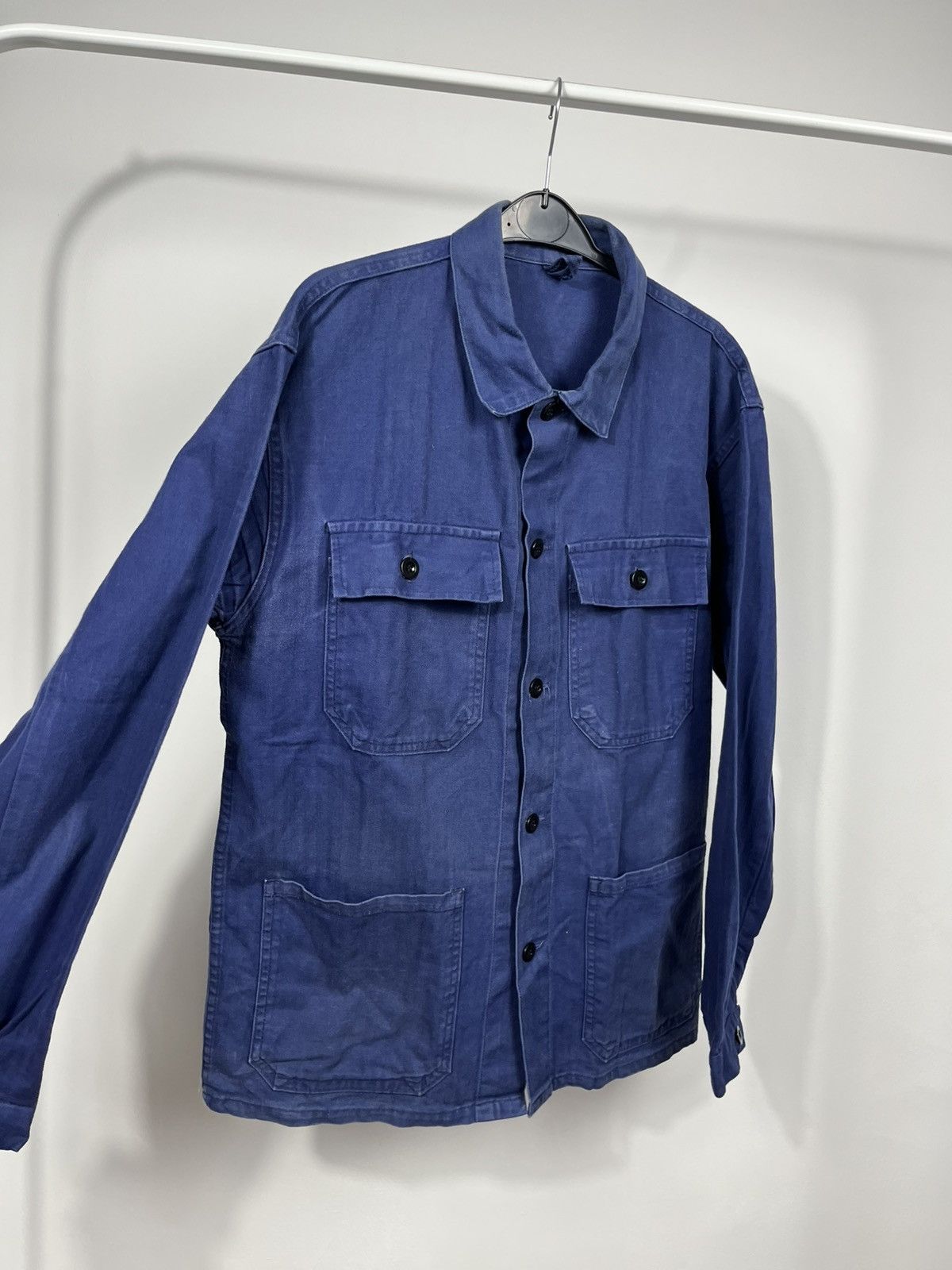 Other Vintage Blue Workwear Chore Jacket Button Up Utility Size US L / EU 52-54 / 3 - 4 Thumbnail