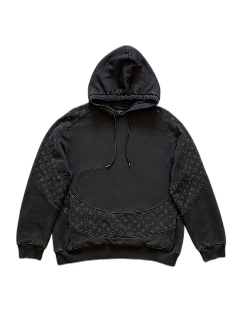 Louis Vuitton Louis Vuitton Black Hooded Sweatshirt for Men-2506 Size US L / EU 52-54 / 3 - 1 Thumbnail