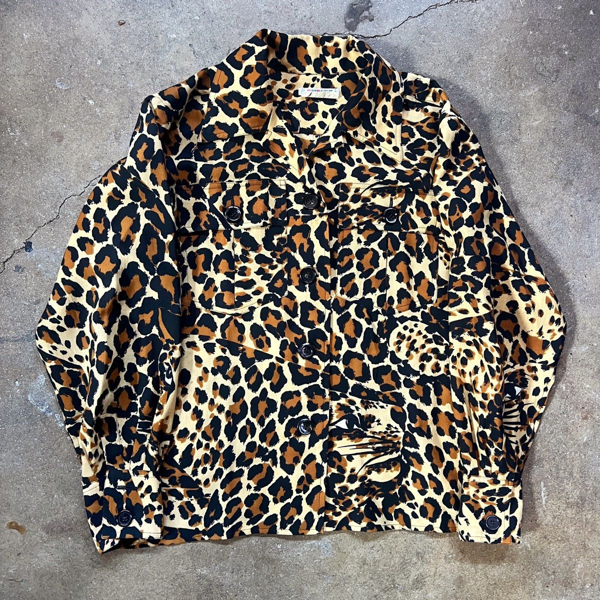 Saint Laurent Paris Saint Laurent FW 1986 Leopard Shirt Size US M / EU 48-50 / 2 - 1 Thumbnail