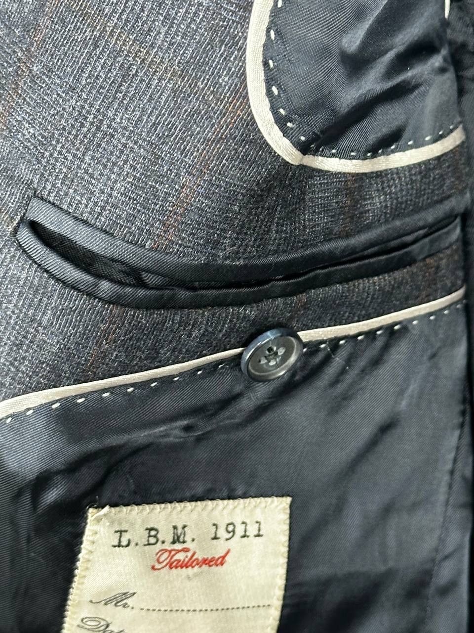 L.B.M. 1911 LBM 1911 Tailored Lana Wool Check Blazer Size 46R - 14 Thumbnail