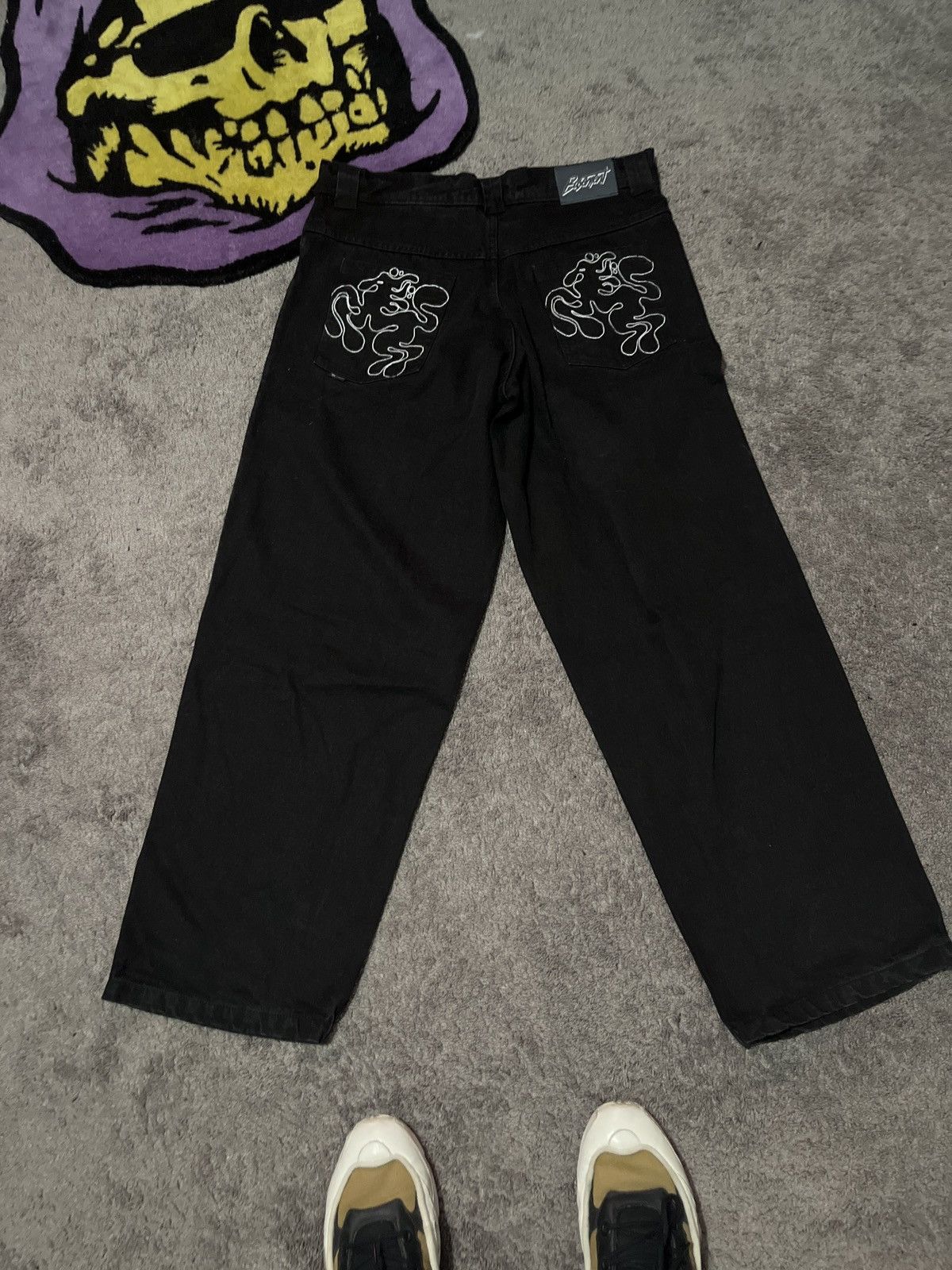 Other × The Basement Basement Wide Leg “Movement” Black Jeans Size US 38 / EU 54 - 1 Thumbnail